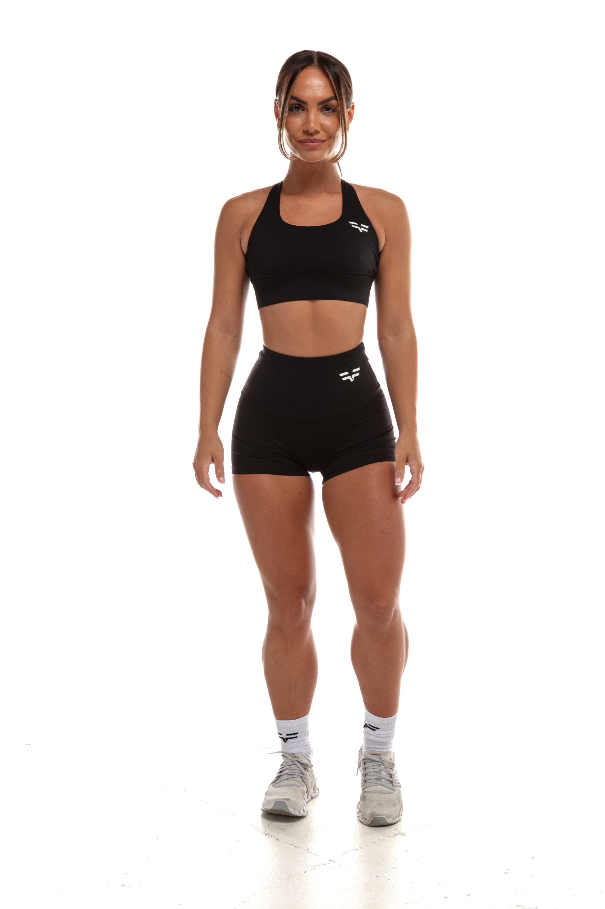 Short GYMFREAK Vision Femme - Noir 2 Pouces/5.08 cms
