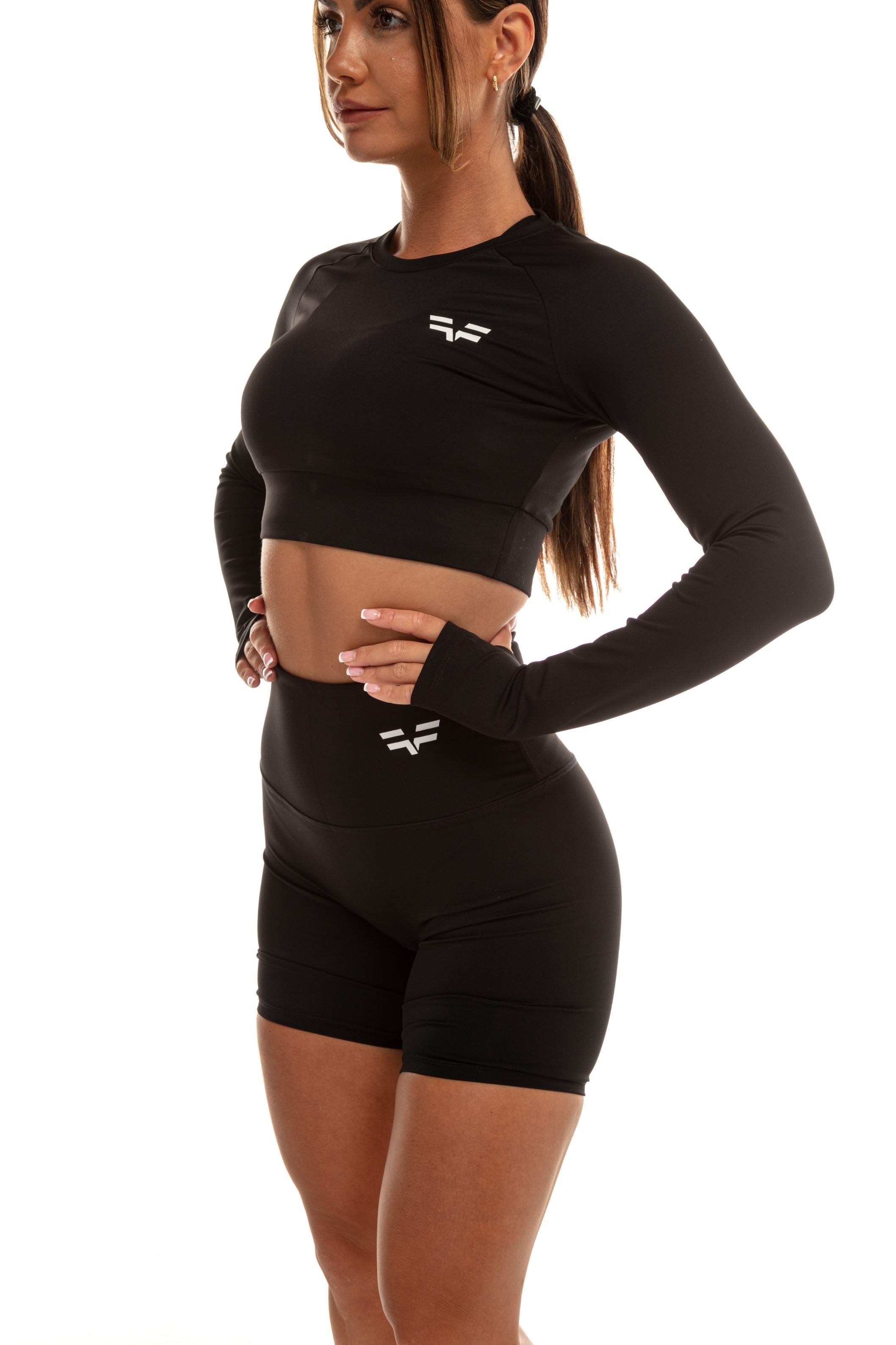 Haut Court GYMFREAK Vision Femme - Noir
