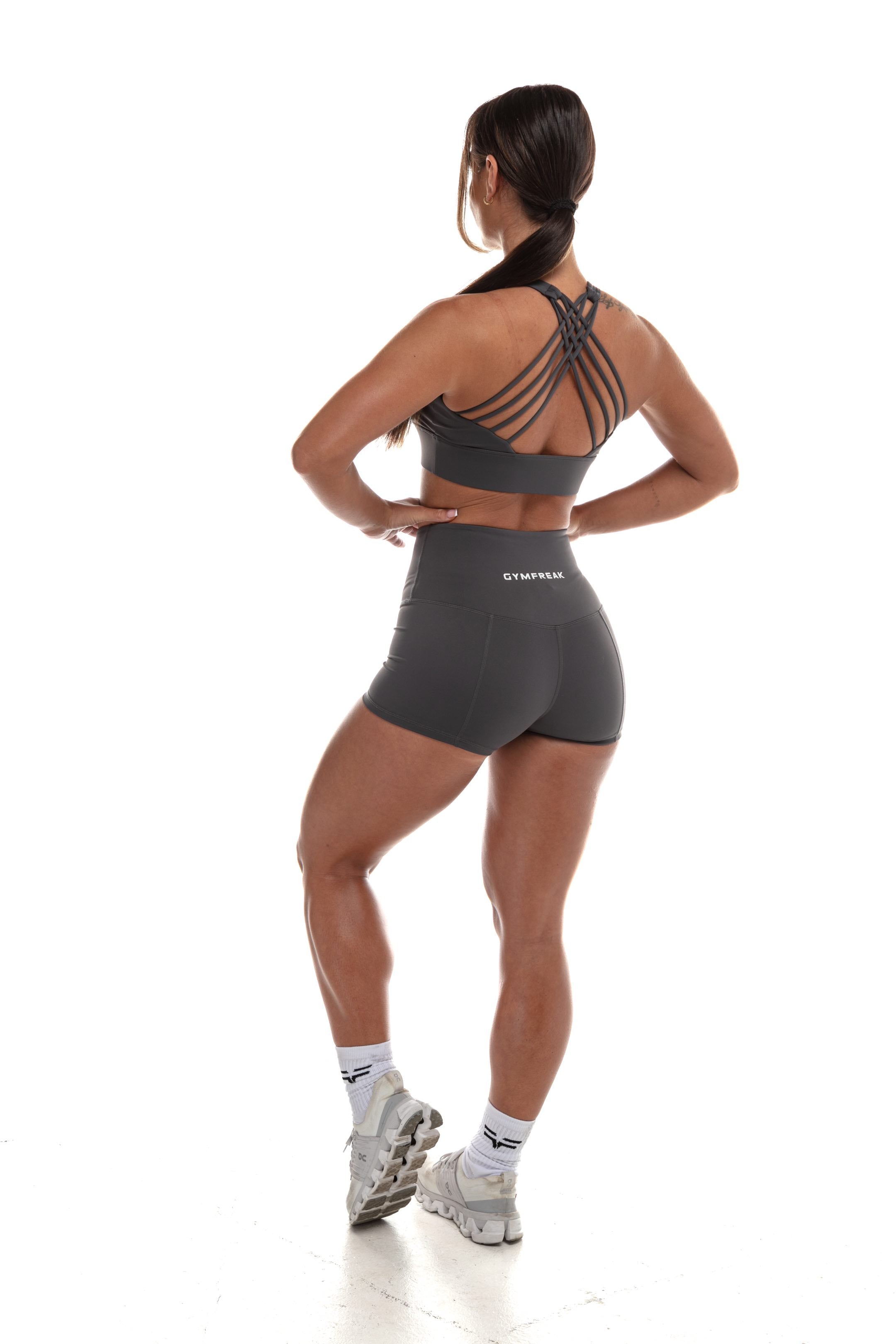 Short GYMFREAK Vision Femme - Gris 2 Pouces/5.08 cms