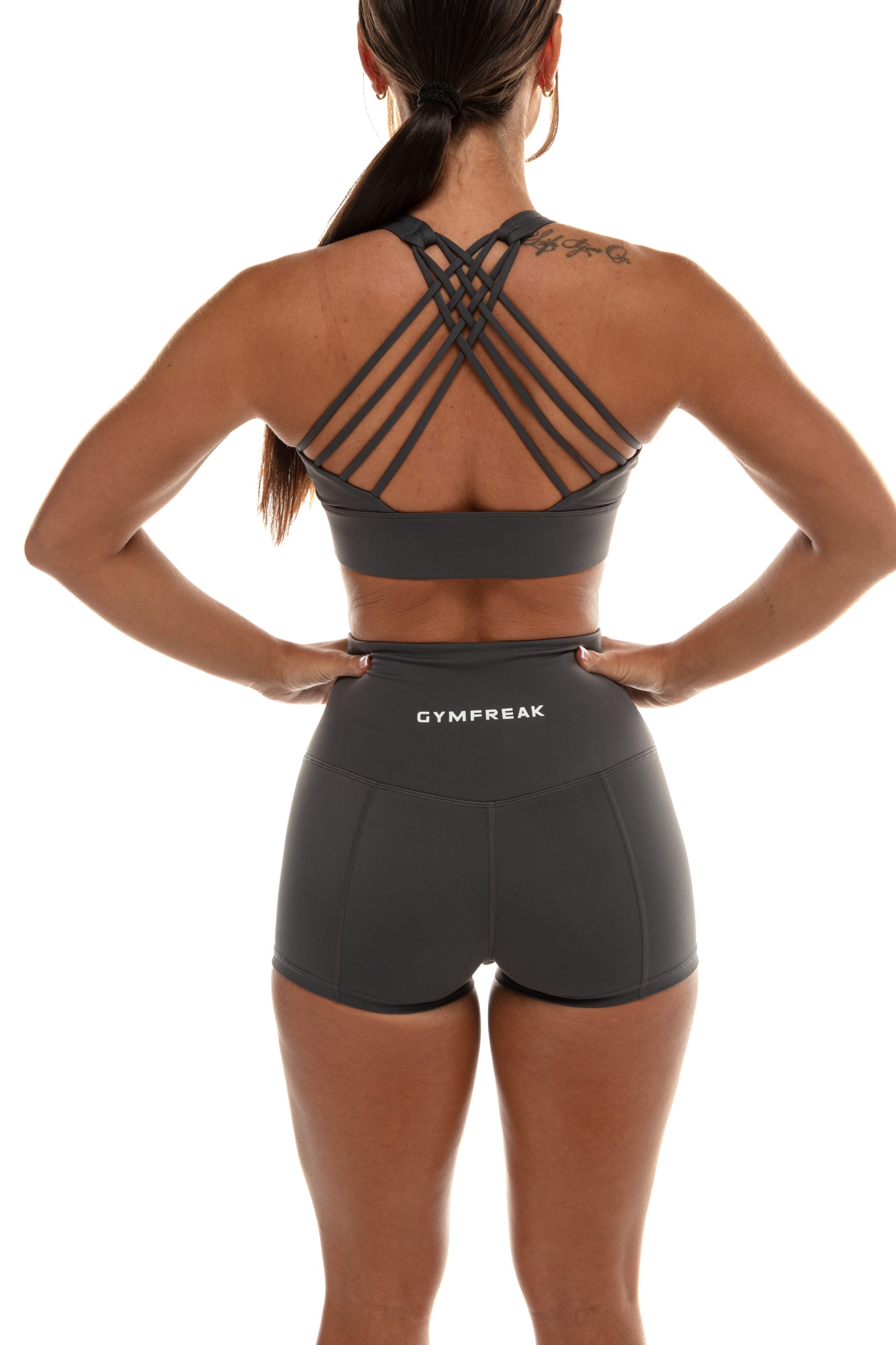 Short GYMFREAK Vision Femme - Gris 2 Pouces/5.08 cms