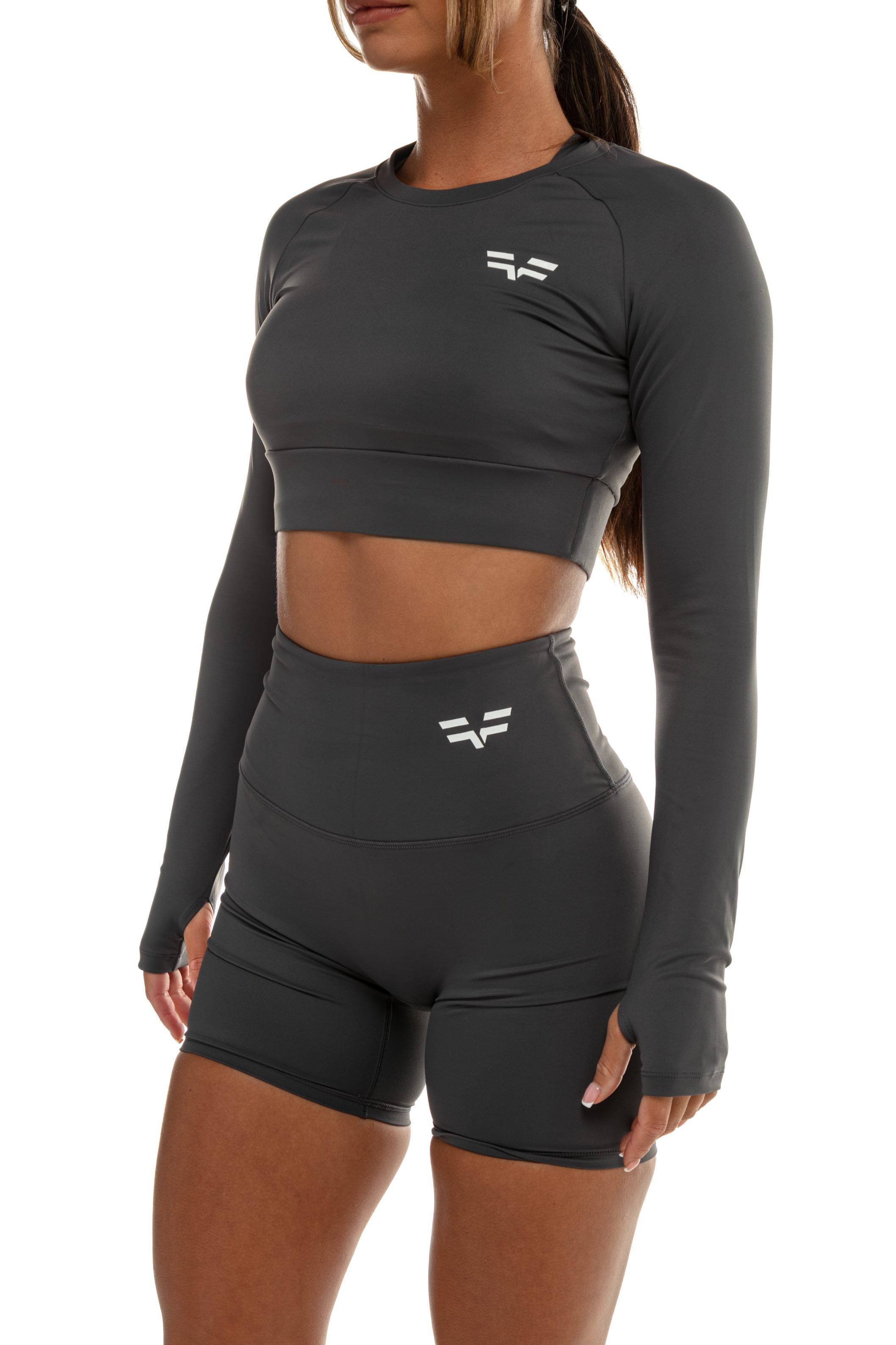 Short GYMFREAK Vision Femme - Gris 6 Pouces/15.24 cms