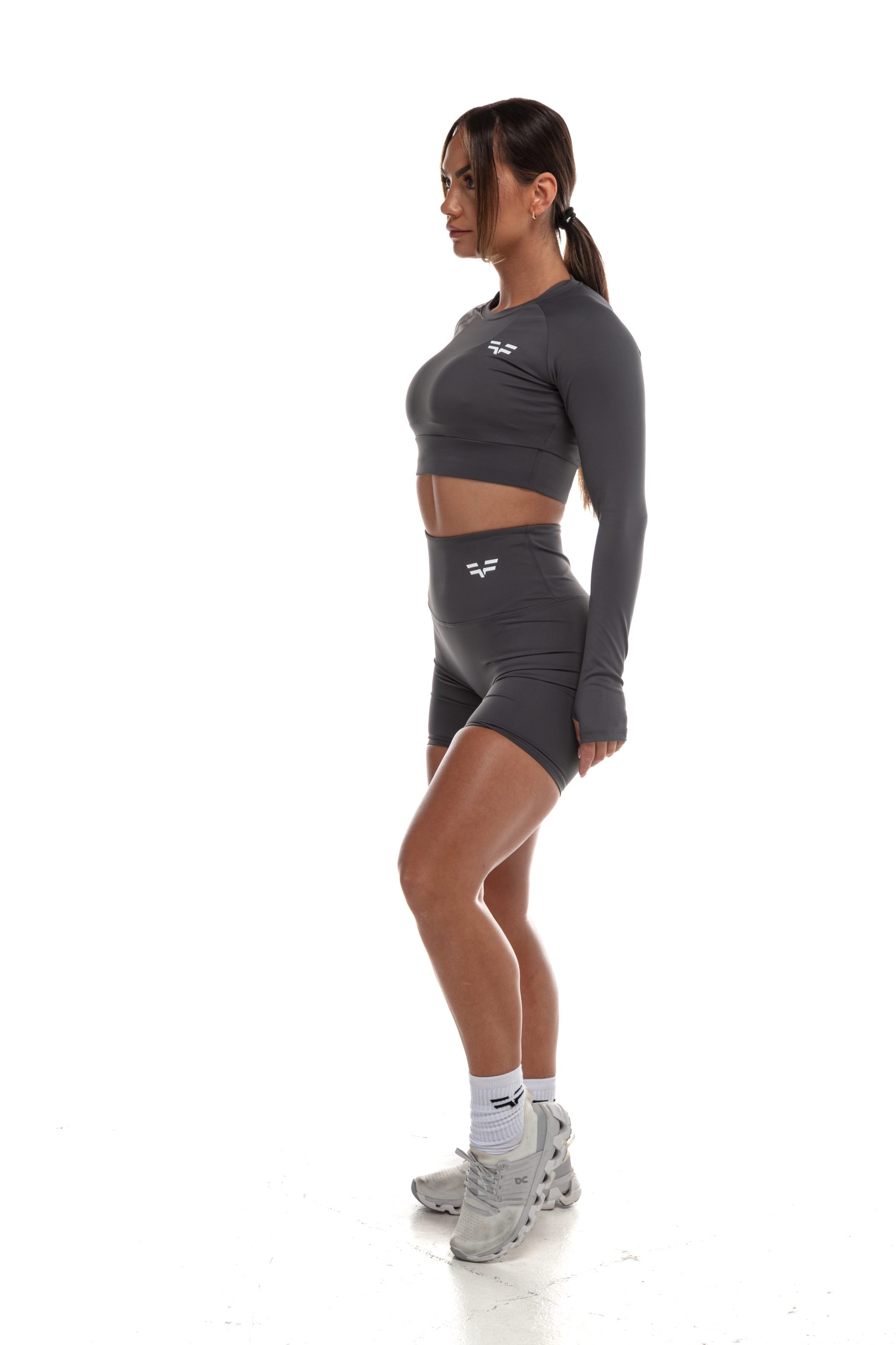 Short GYMFREAK Vision Femme - Gris 6 Pouces/15.24 cms