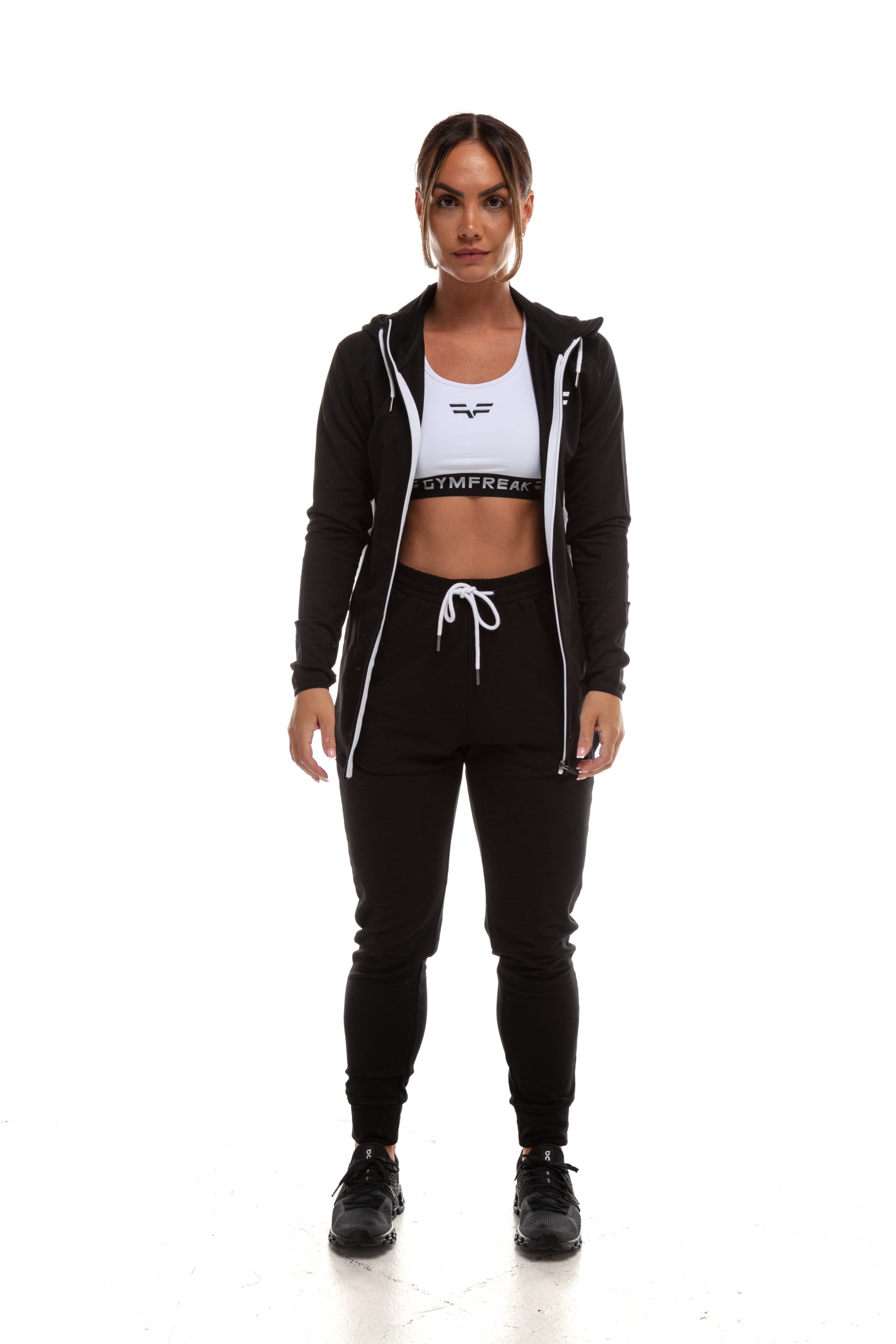 Sweat à capuche GYMFREAK Active femme - Noir