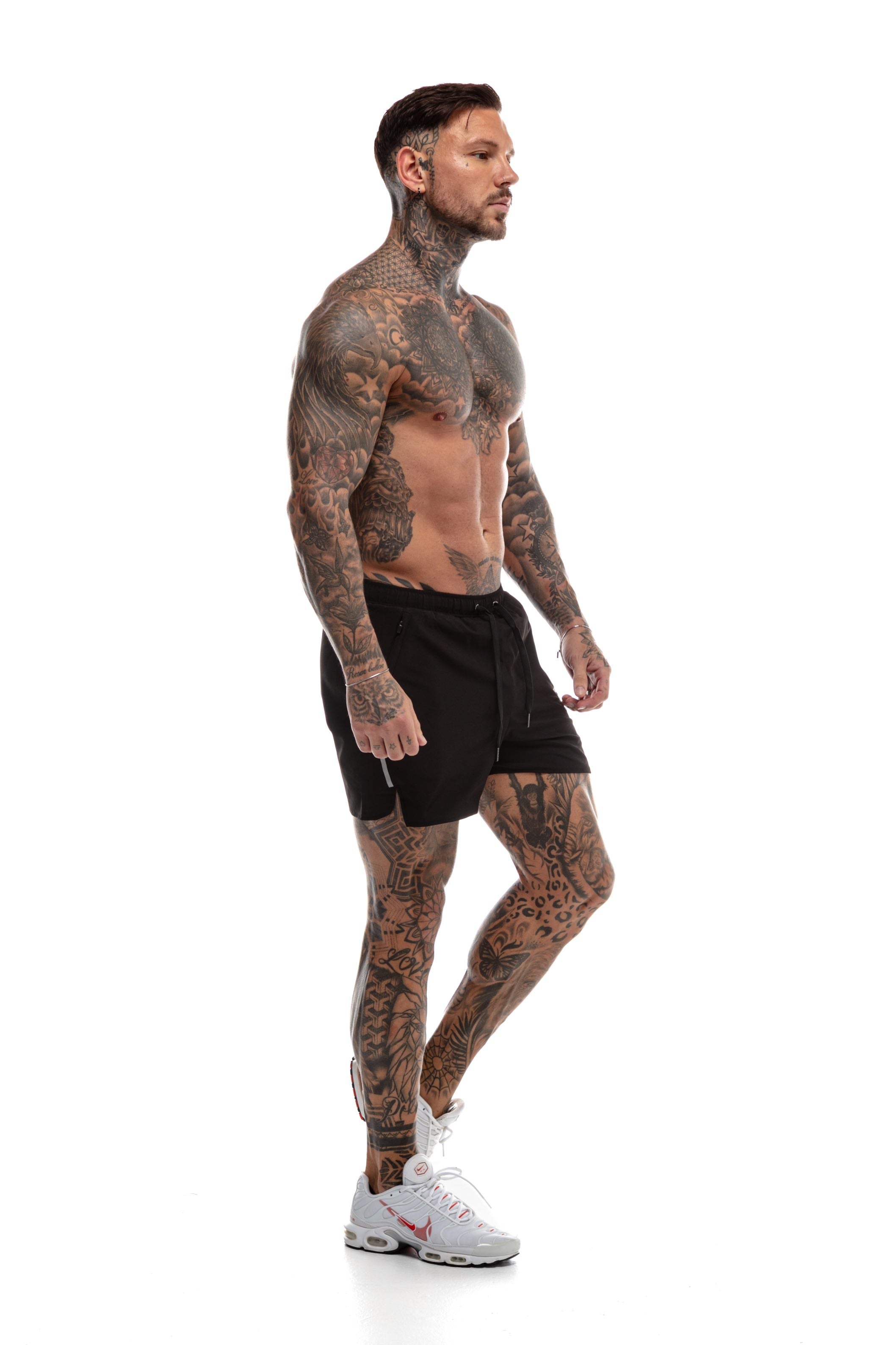 Short GYMFREAK Fusion Homme - Noir - 3.5 pouces/8.89cms