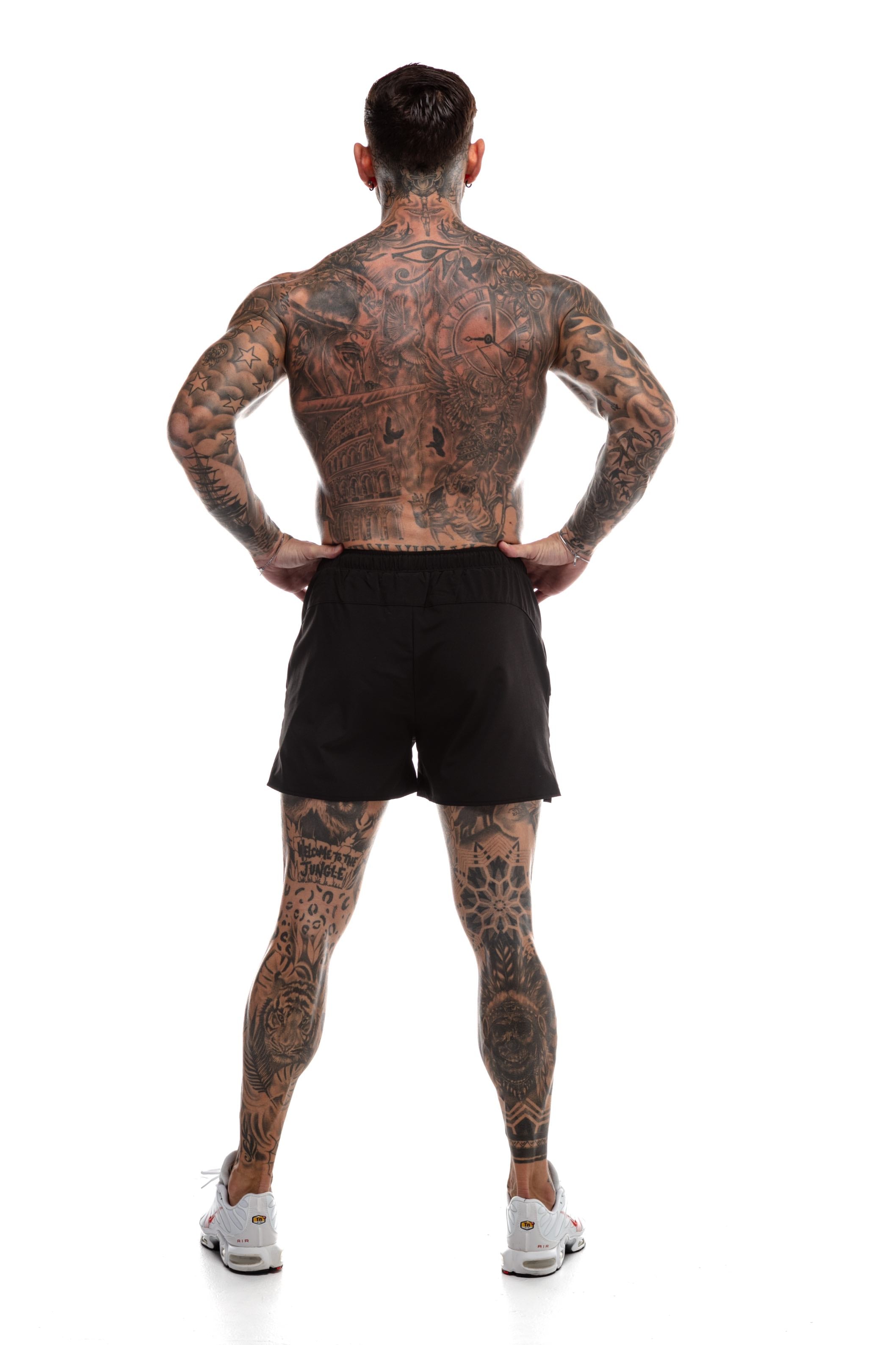 Short GYMFREAK Fusion Homme - Noir - 3.5 pouces/8.89cms