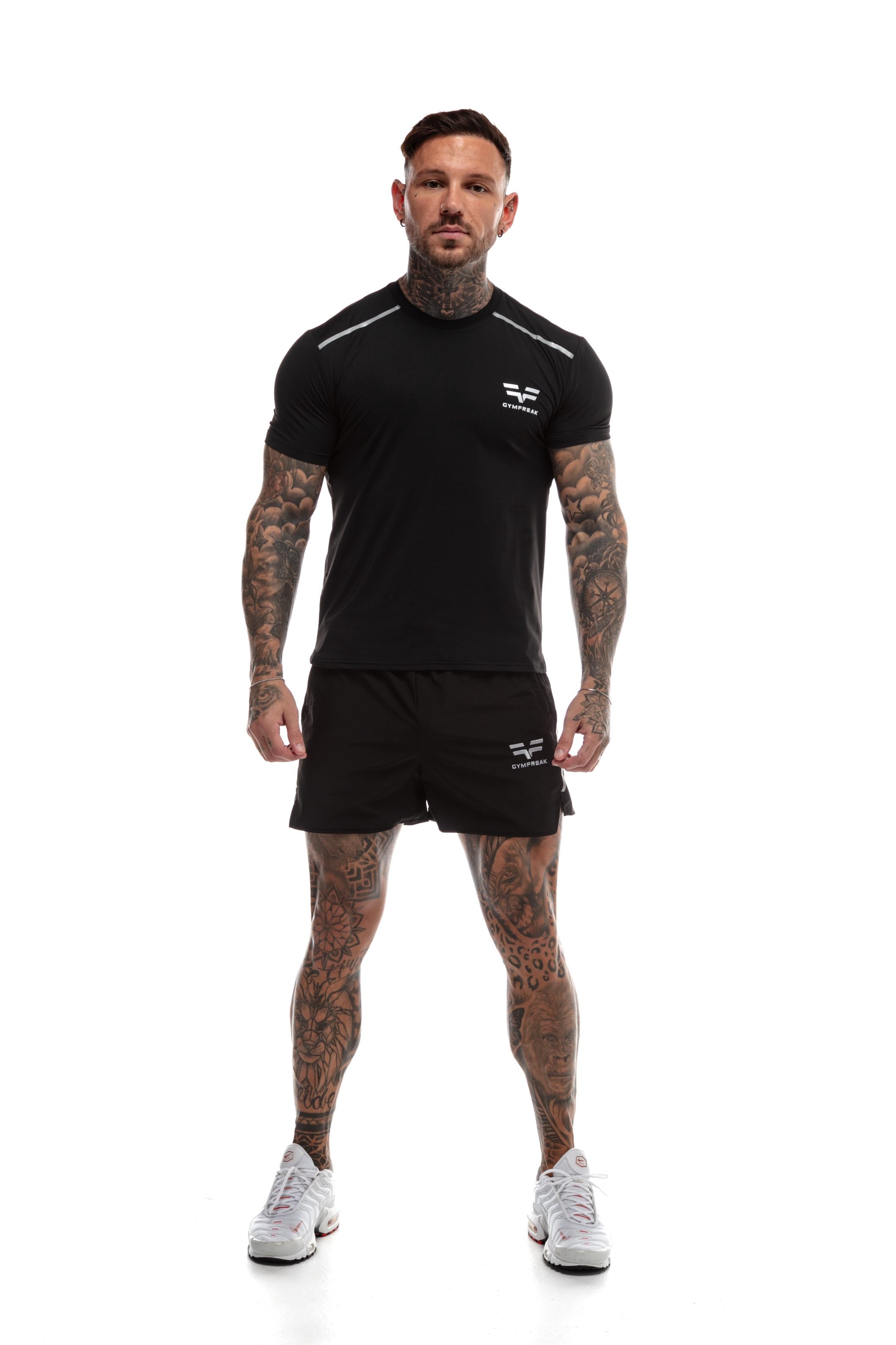 Short GYMFREAK Fusion Homme - Noir - 3.5 pouces/8.89cms