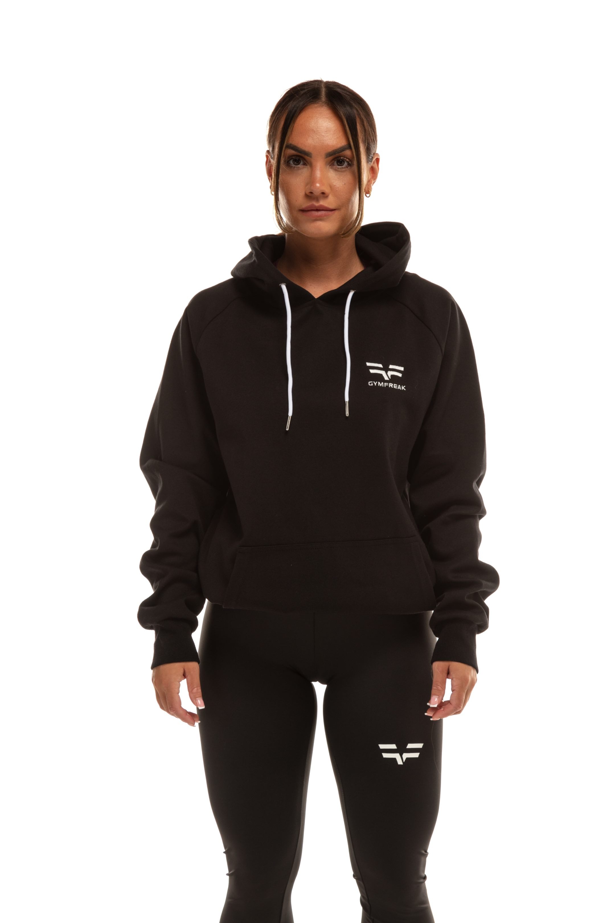 Sweat a capuche GymFreak Power Femme - Noir