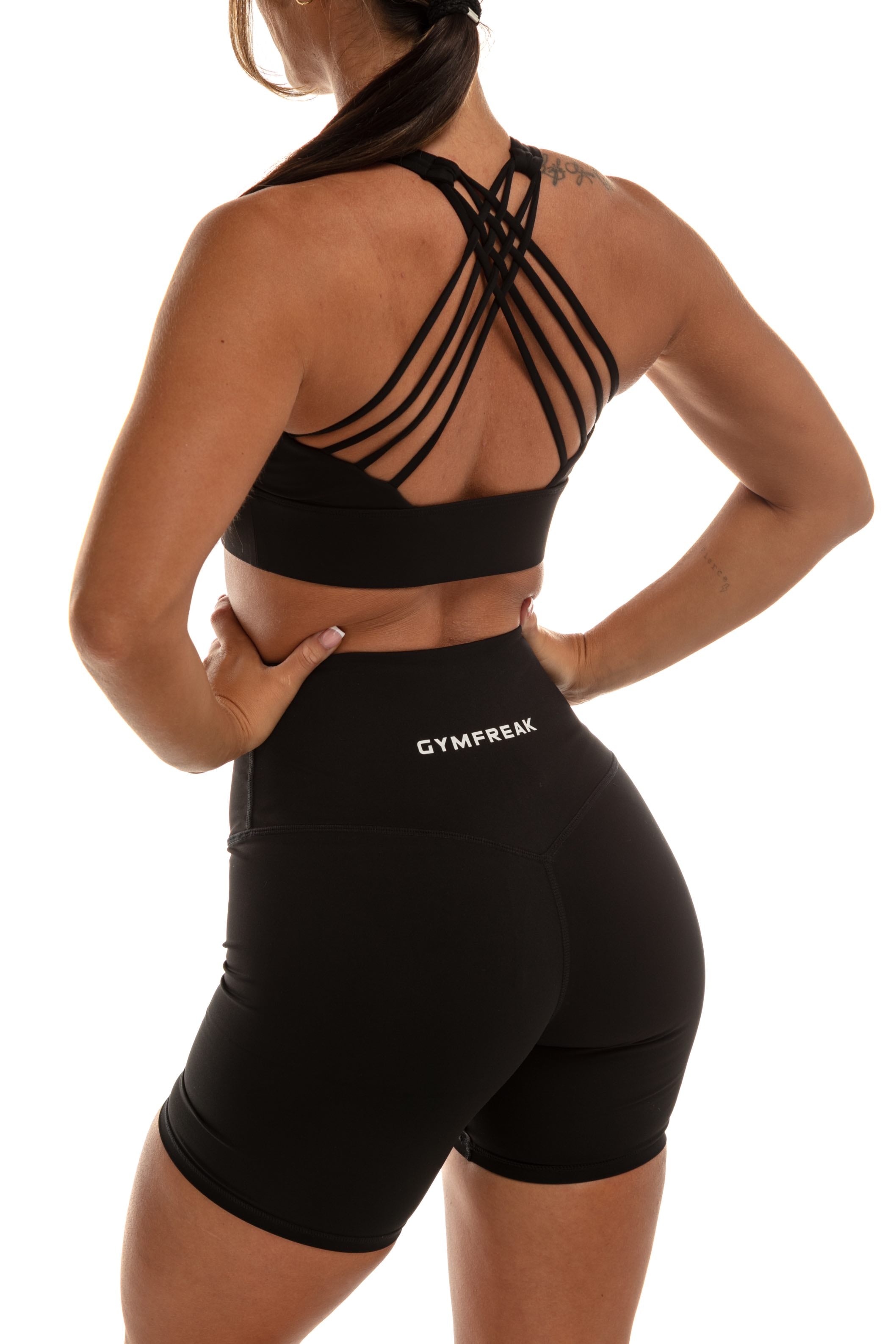 Short GYMFREAK Vision Femme - Noir 6 Pouces/15.24 cms