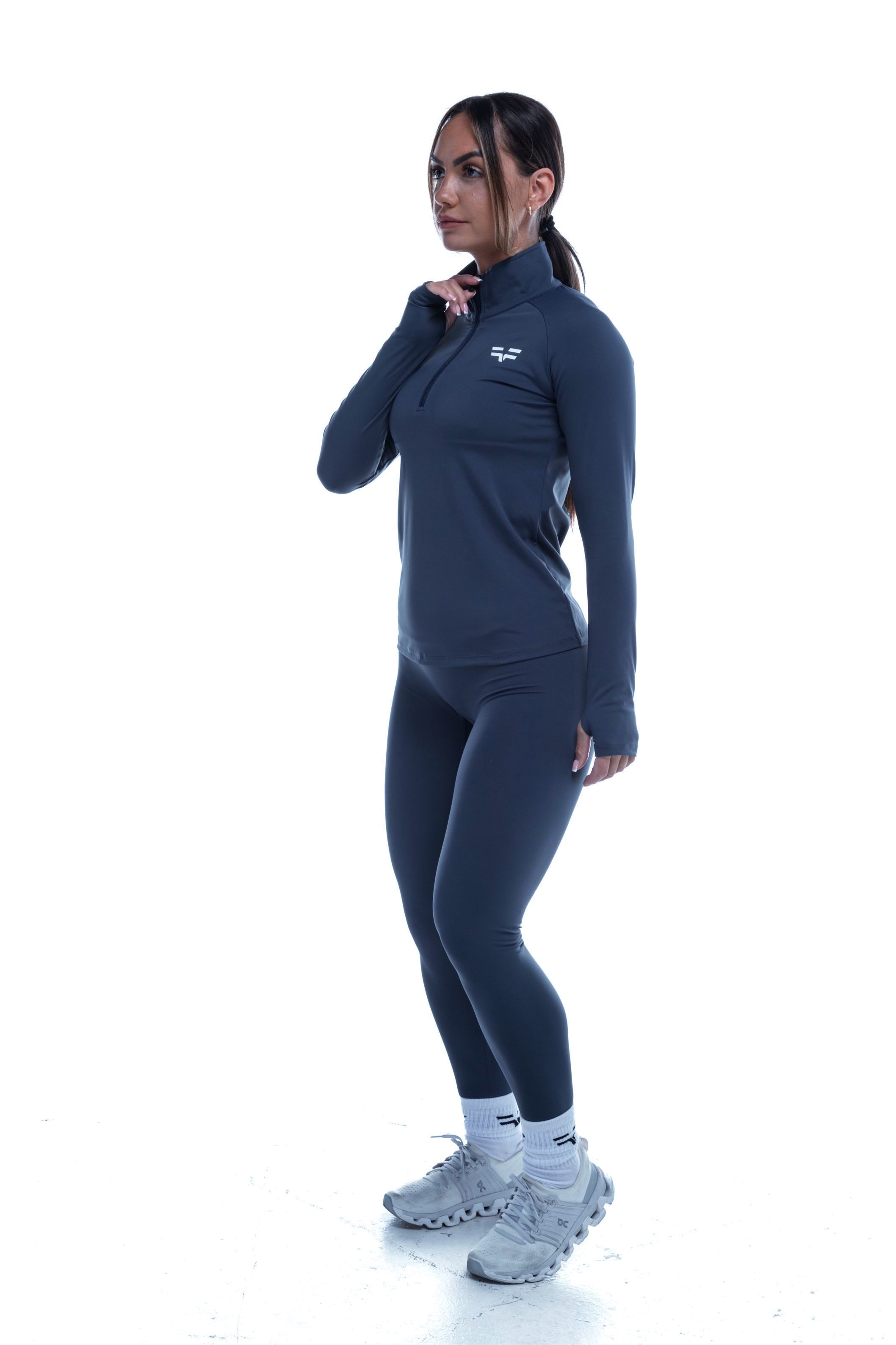 3/4 Zip Top GYMFREAK Vision Femme - Bleu
