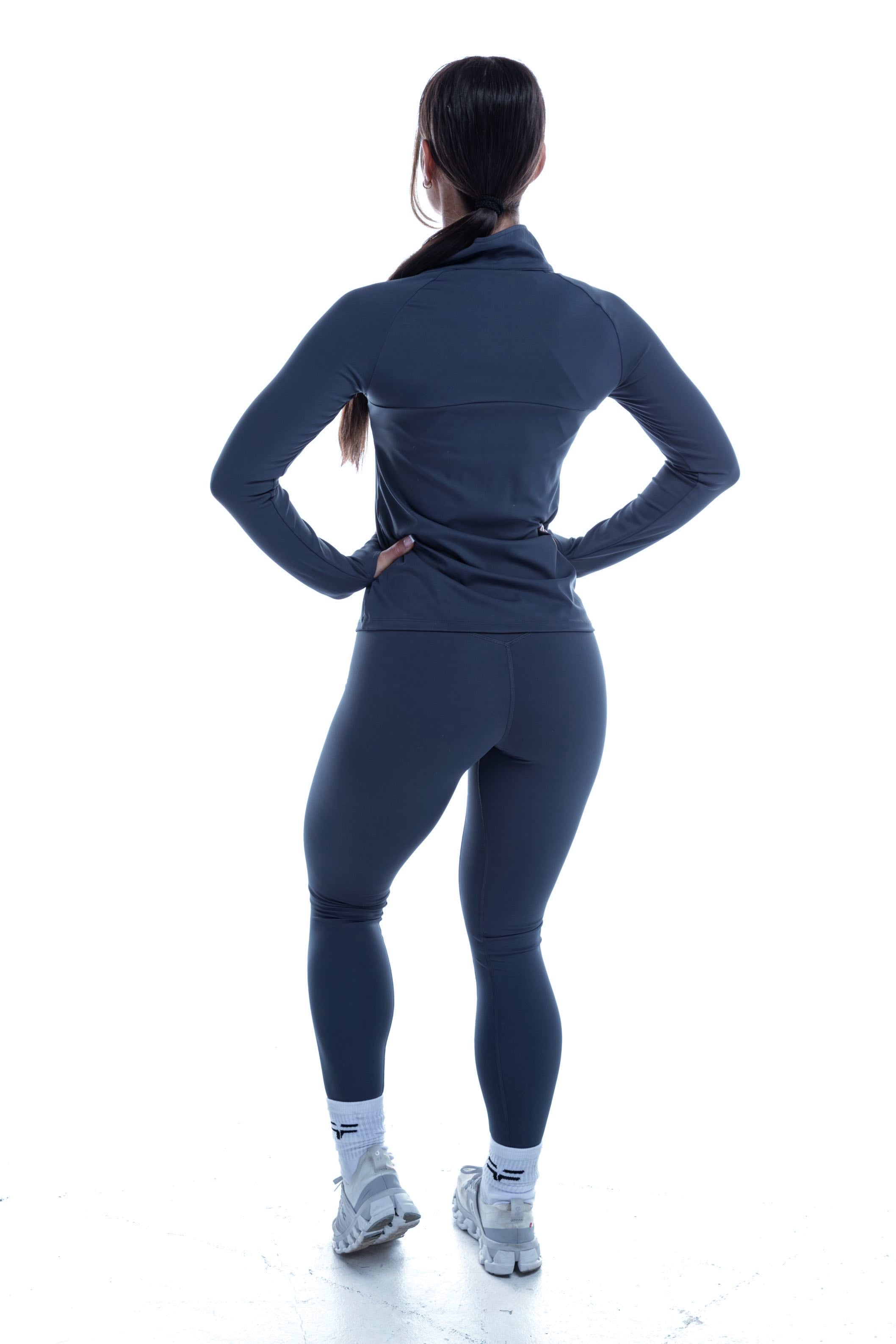 3/4 Zip Top GYMFREAK Vision Femme - Bleu