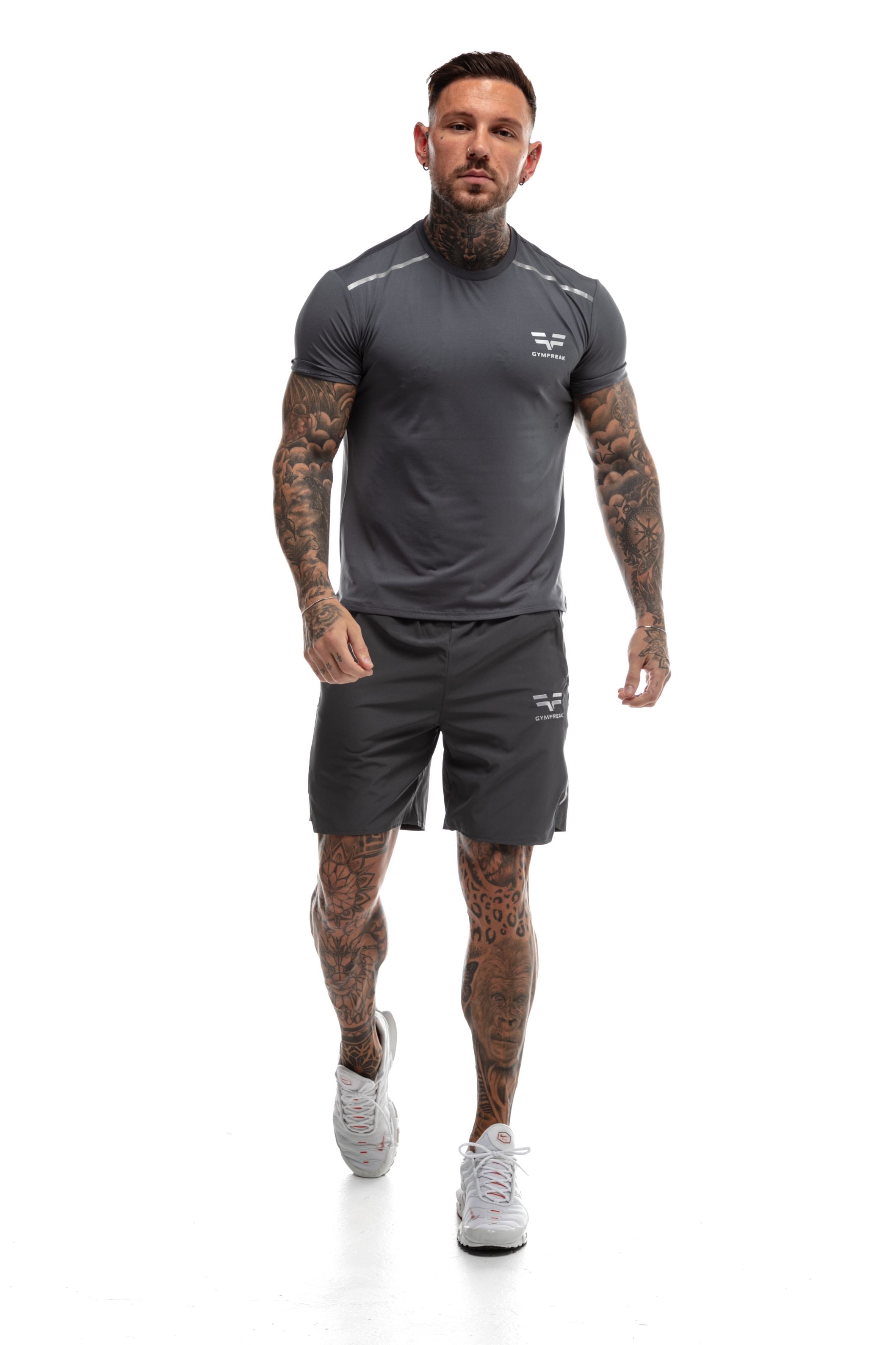 Short GYMFREAK Fusion Homme - Charbon - 7 pouces/17.8cms
