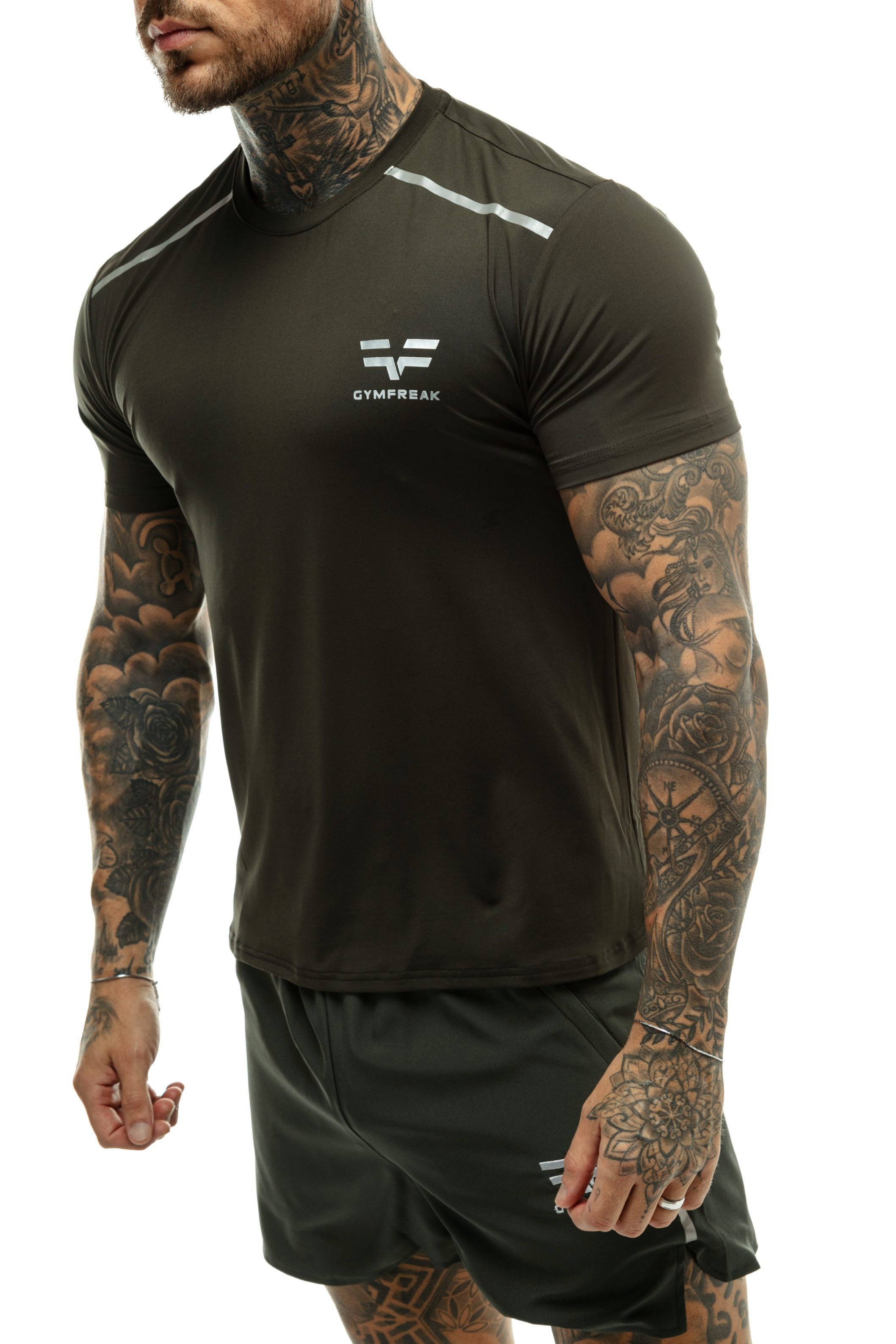 T-Shirt GYMFREAK Fusion Homme - Khaki