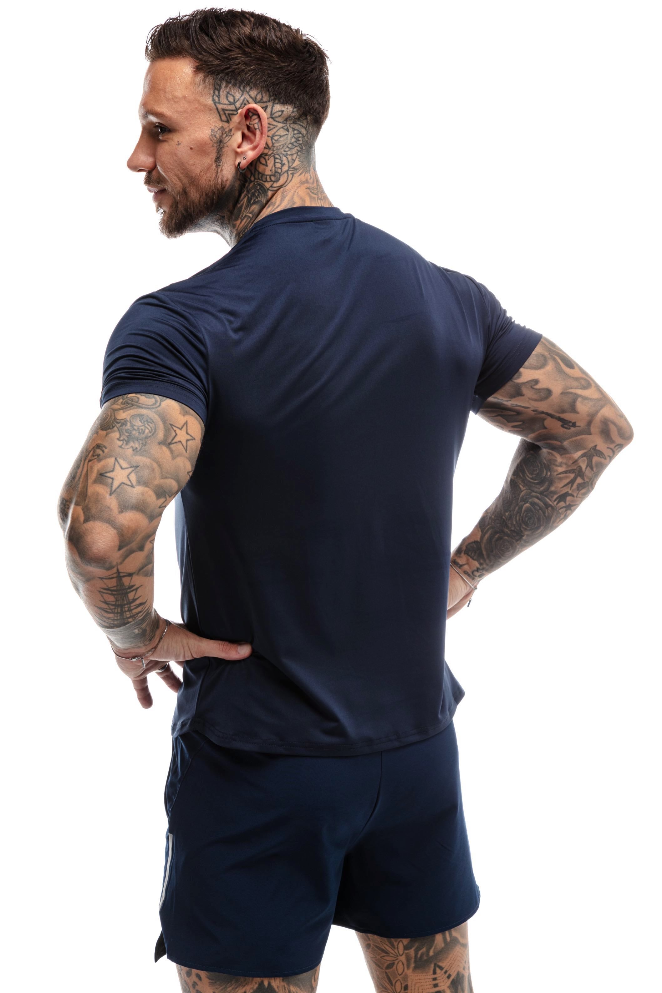 T-Shirt GYMFREAK Fusion Homme - Bleu Marine