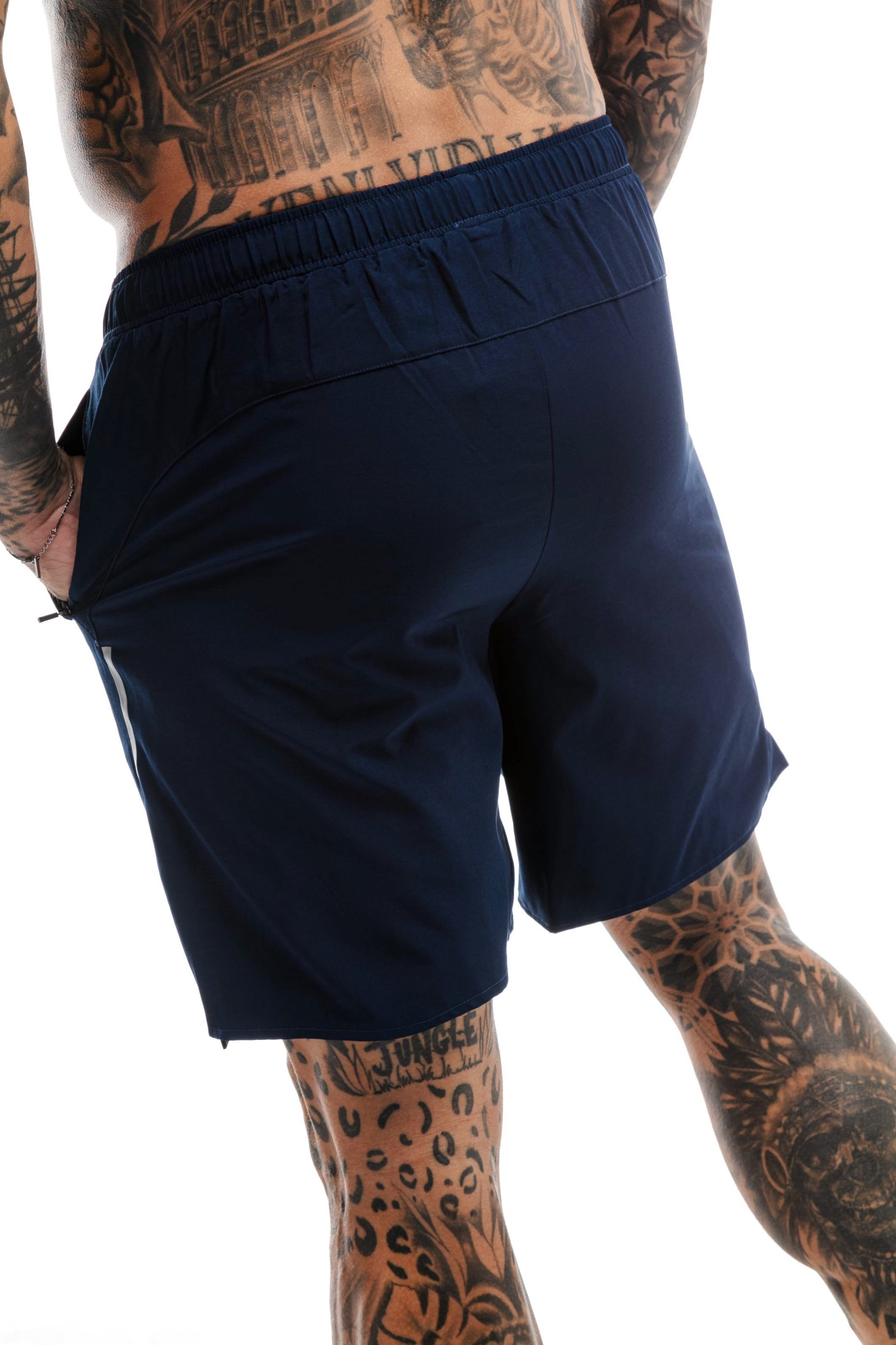 Short GYMFREAK Fusion Homme - Bleu Marine - 7 pouces/17.8cms