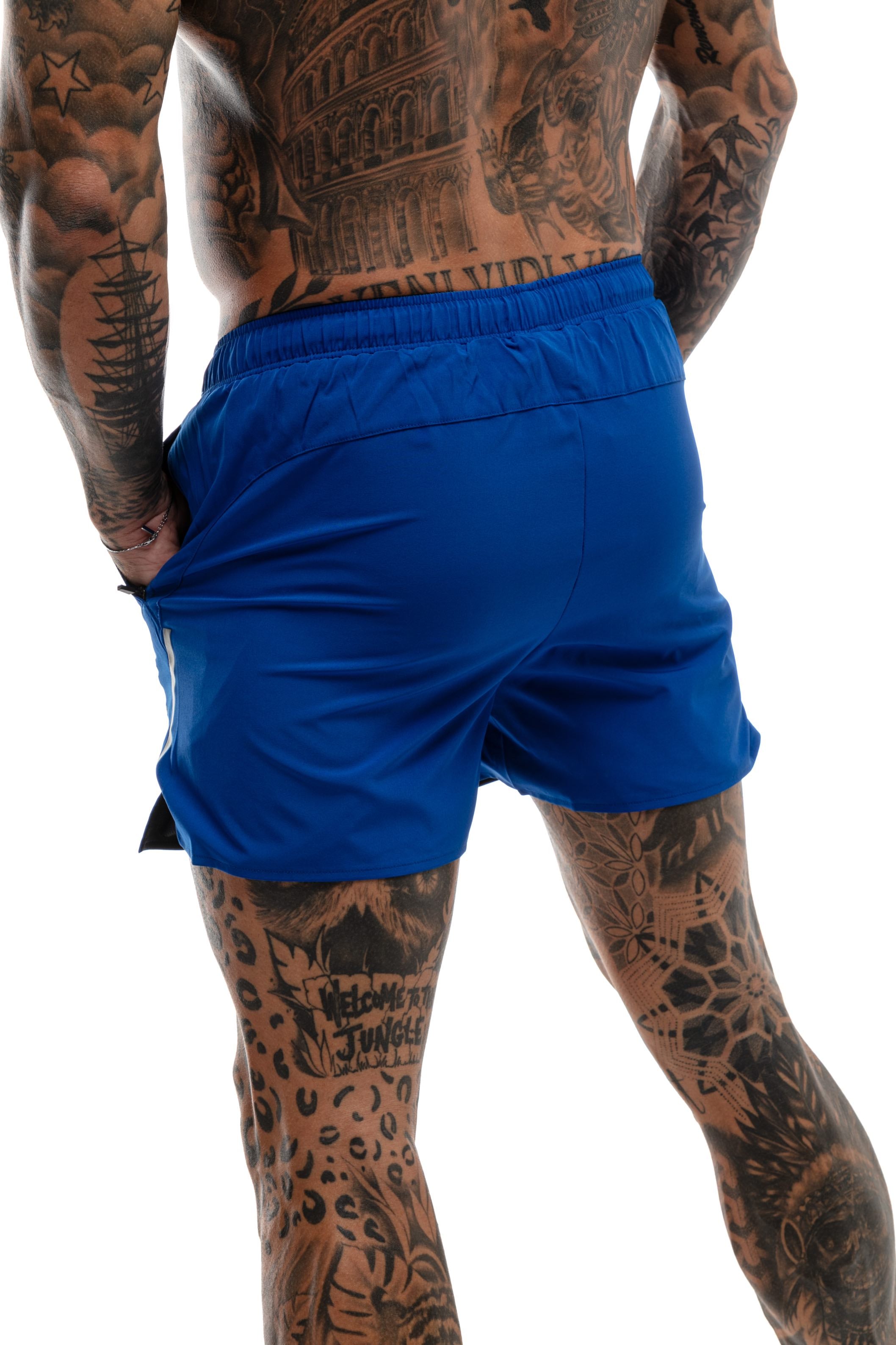 Short GYMFREAK Fusion Homme - Bleu Royale - 3.5 pouces/8.89cms