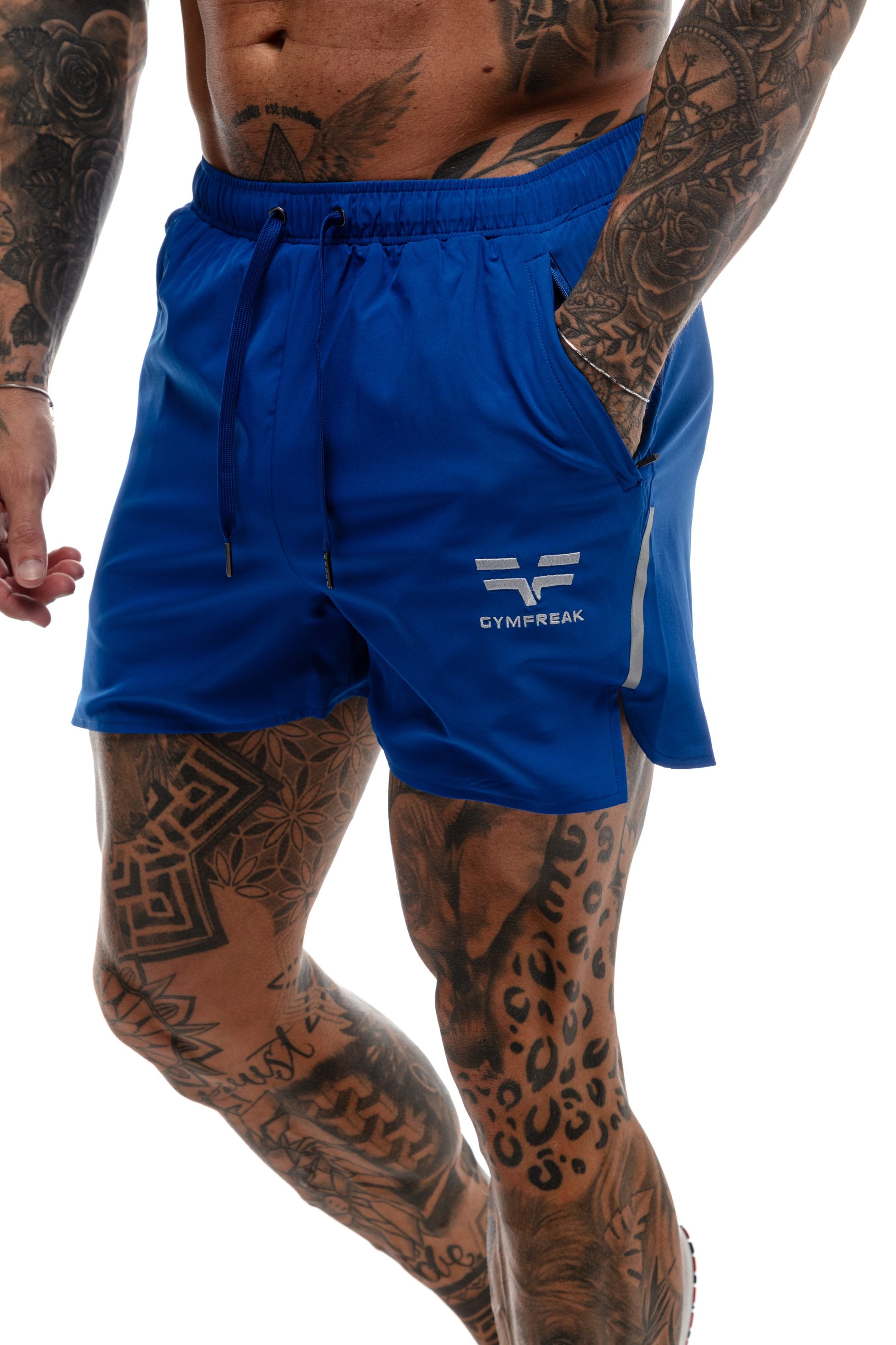 Short GYMFREAK Fusion Homme - Bleu Royale - 3.5 pouces/8.89cms