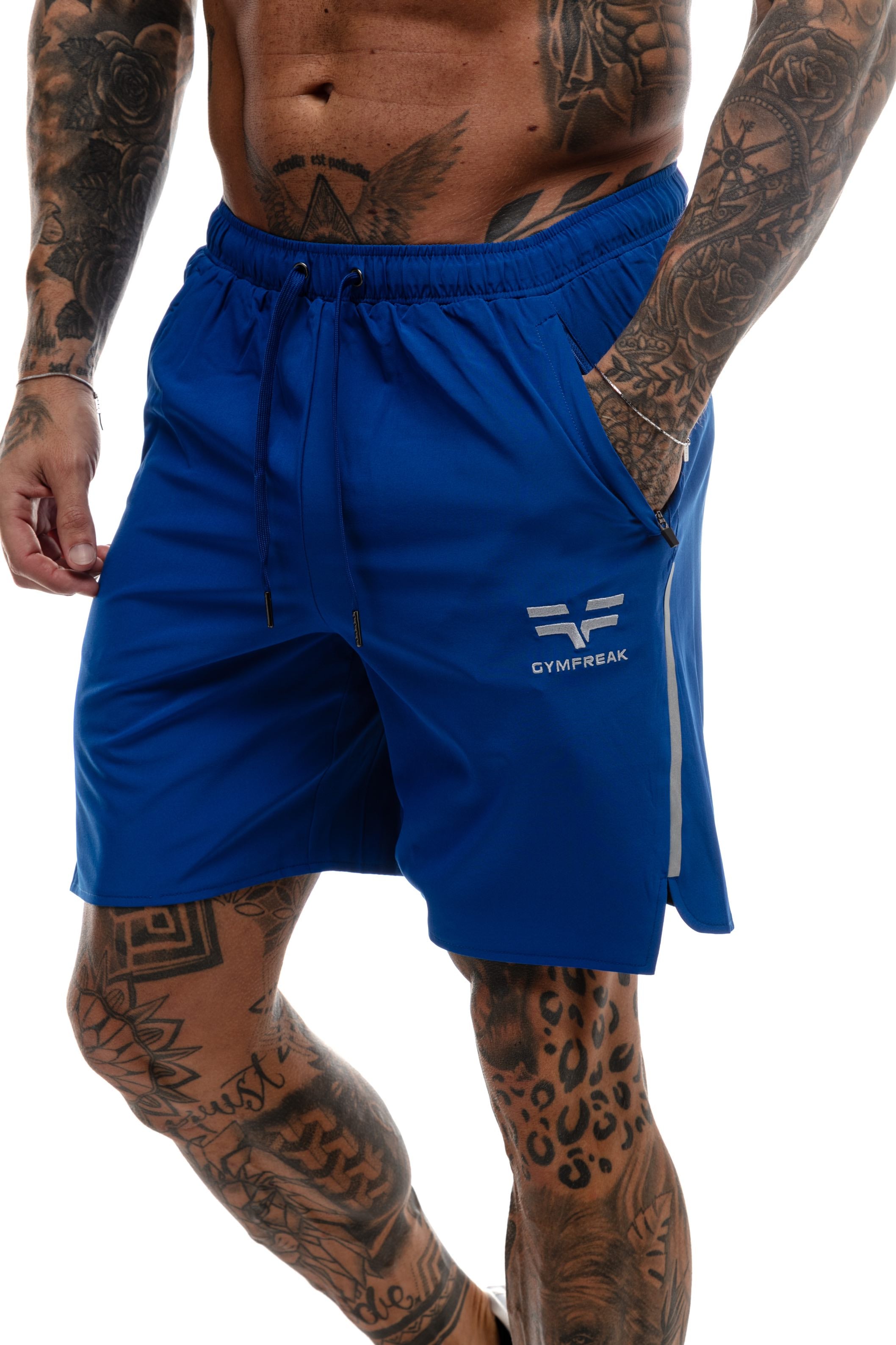 Short GYMFREAK Fusion Homme - Bleu Royale - 7 pouces/17.8cms