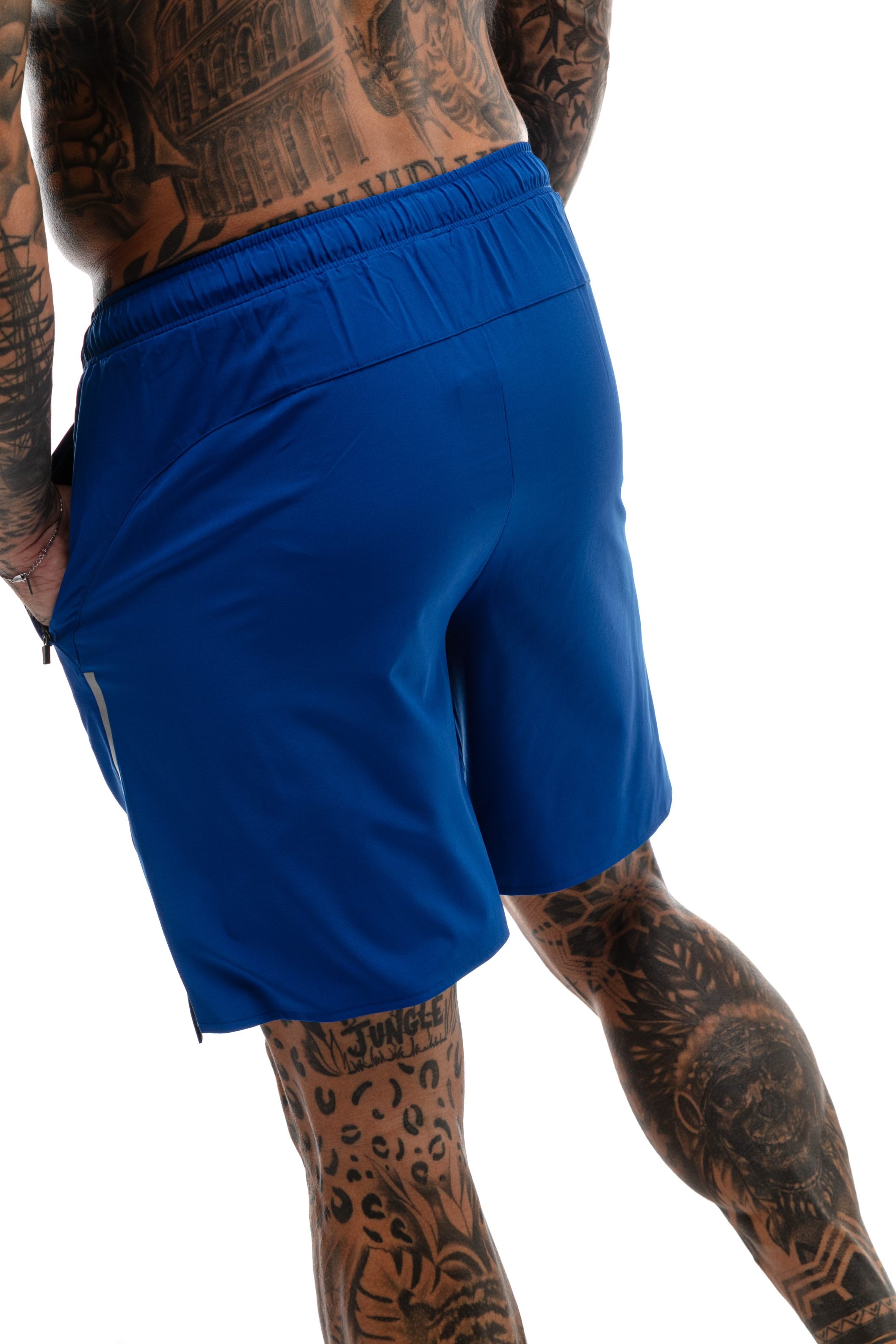 Short GYMFREAK Fusion Homme - Bleu Royale - 7 pouces/17.8cms