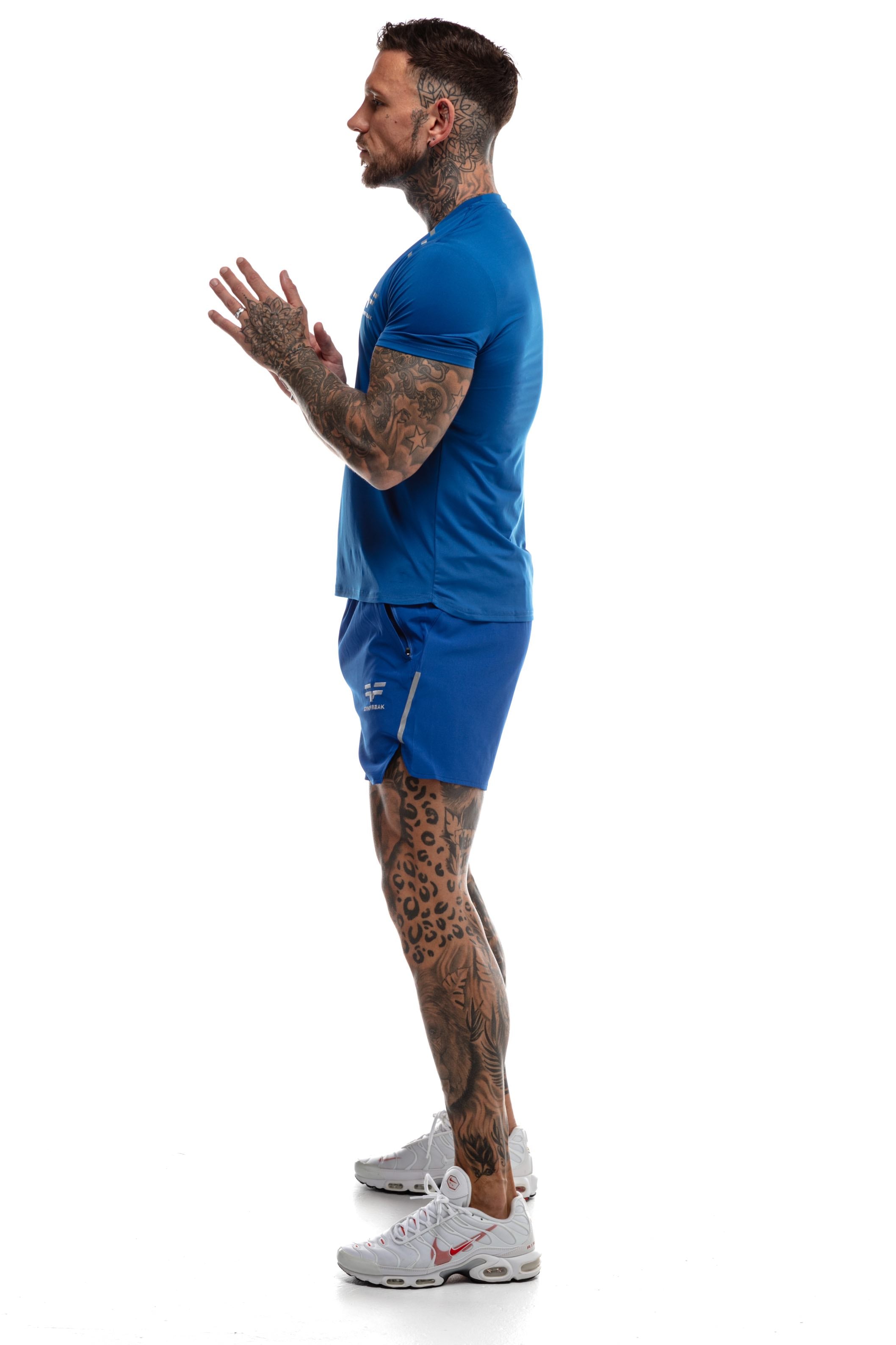 T-Shirt GYMFREAK Fusion Homme - Bleu Royale