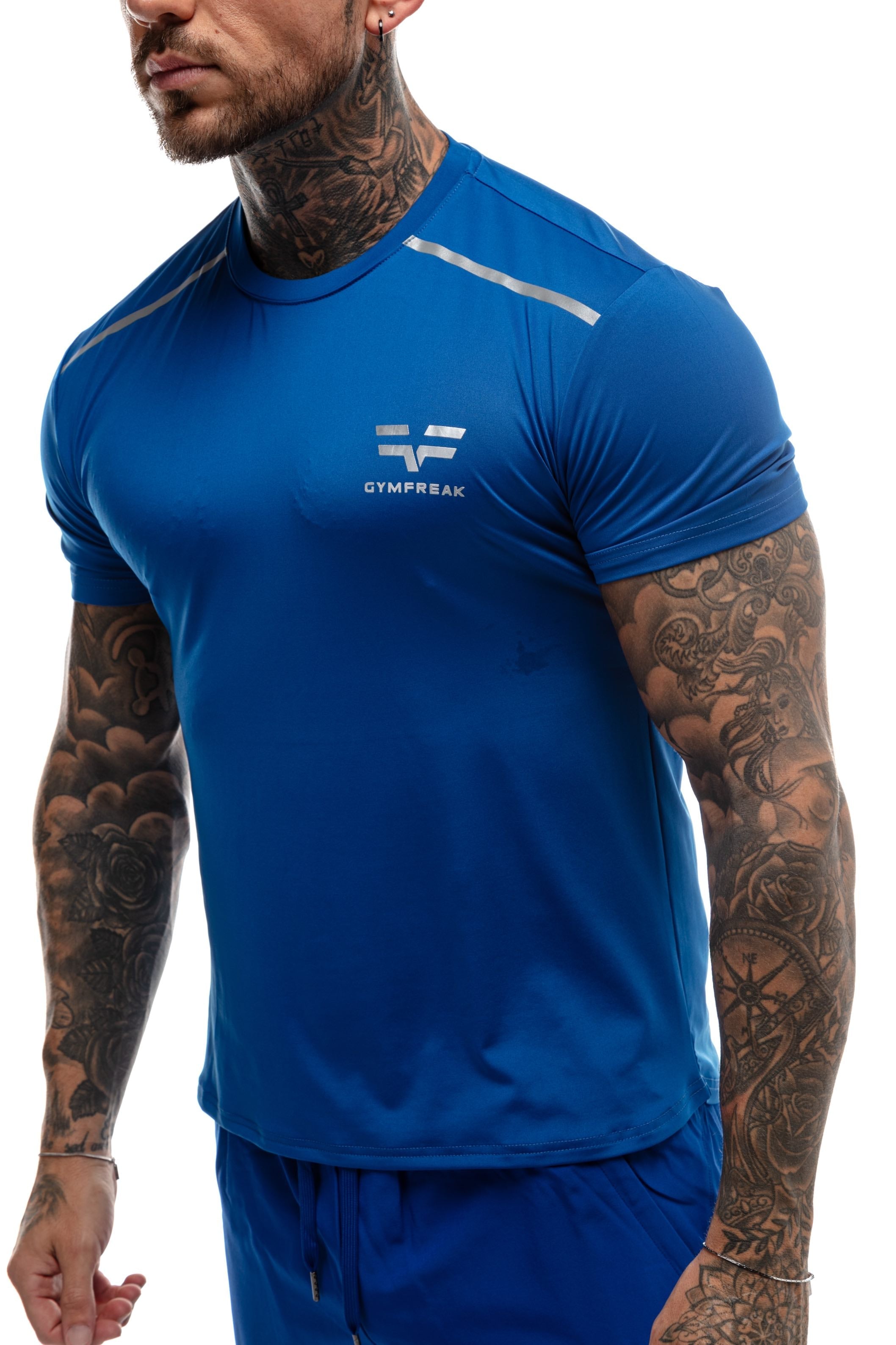 T-Shirt GYMFREAK Fusion Homme - Bleu Royale