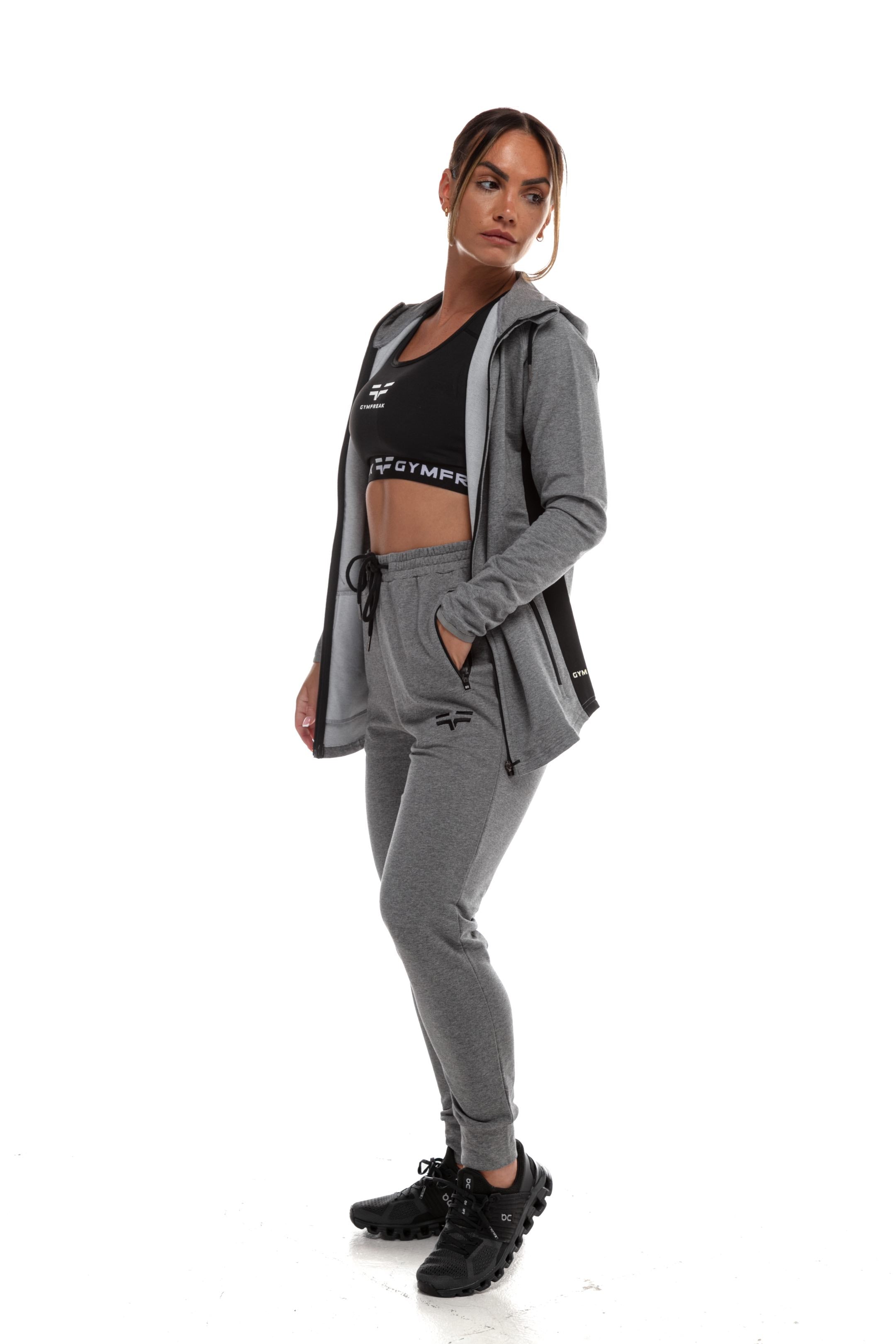 Sweat à capuche GYMFREAK Active femme - Gris