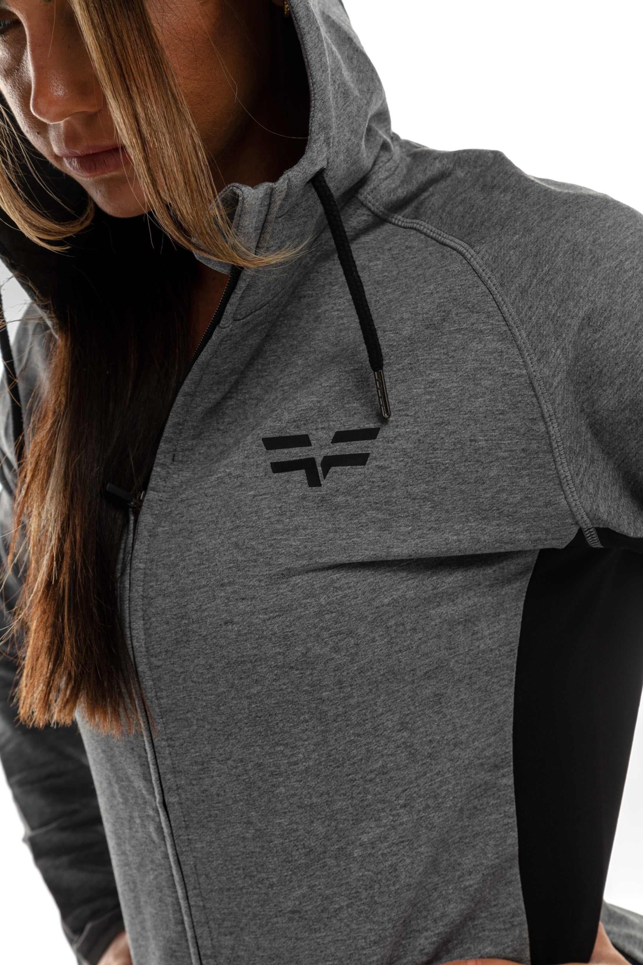 Sweat à capuche GYMFREAK Active femme - Gris