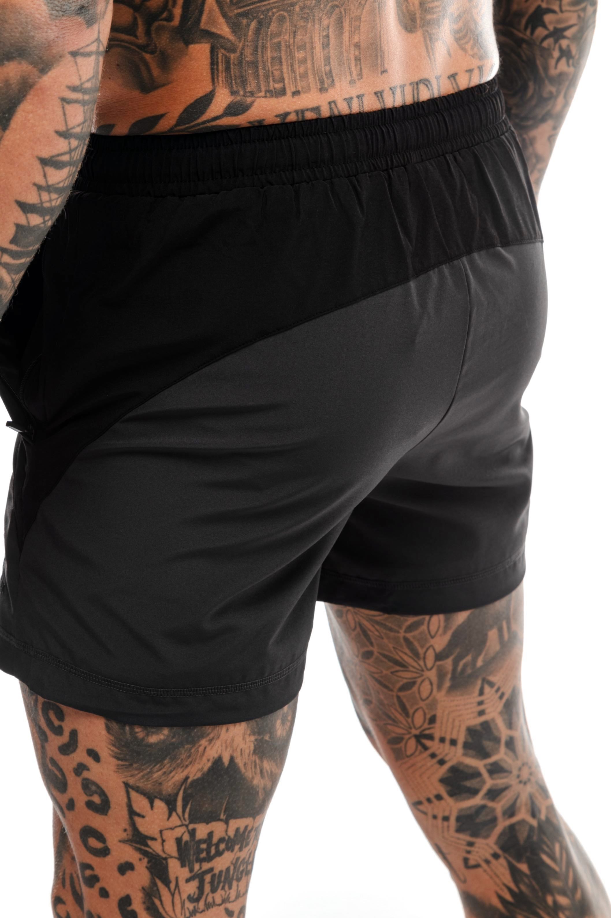 Short GYMFREAK Pro Homme - Gris - 3.5 pouces/8.89cms