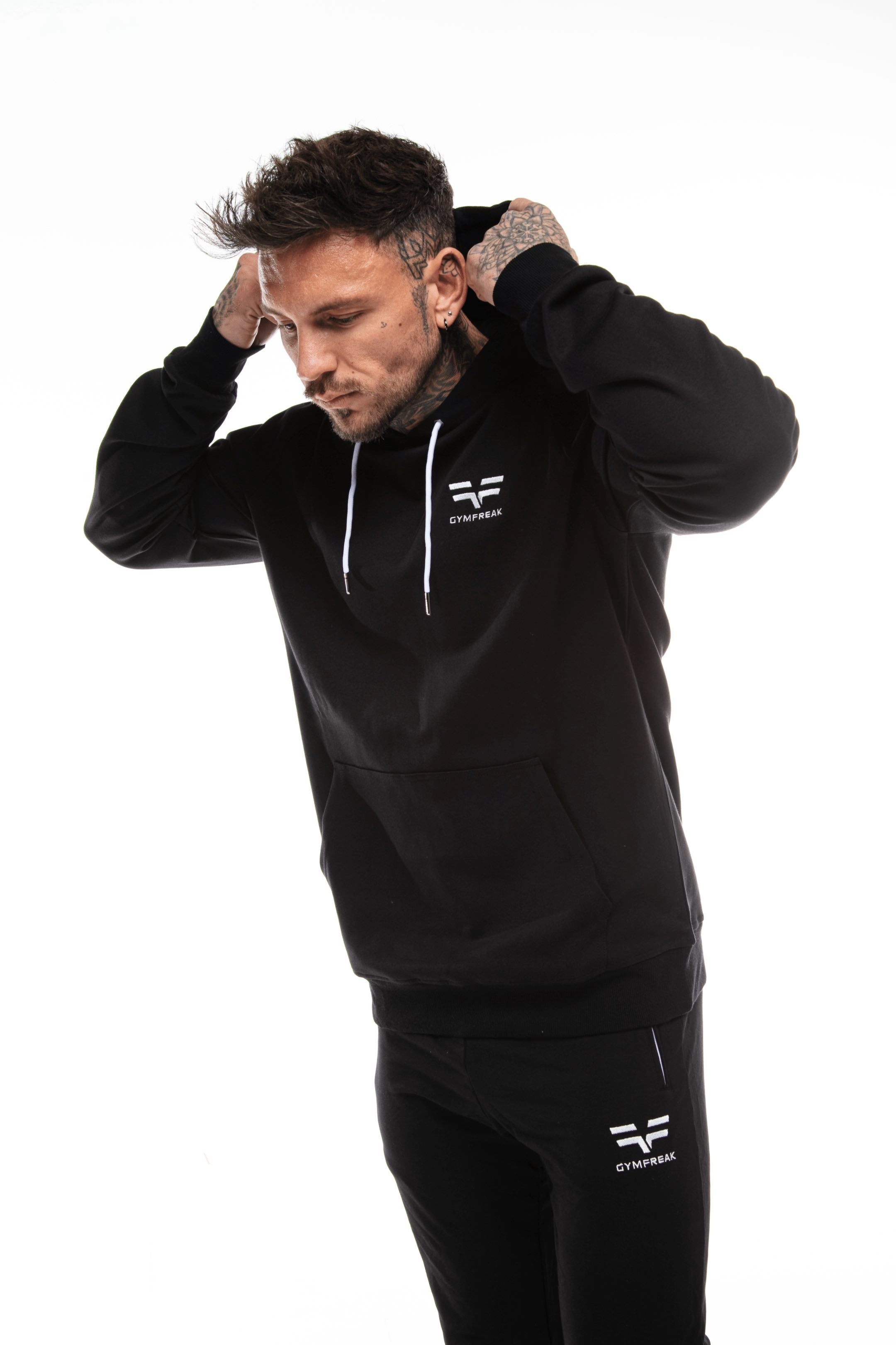 Sweat à capuche GYMFREAK Power Homme - Noir