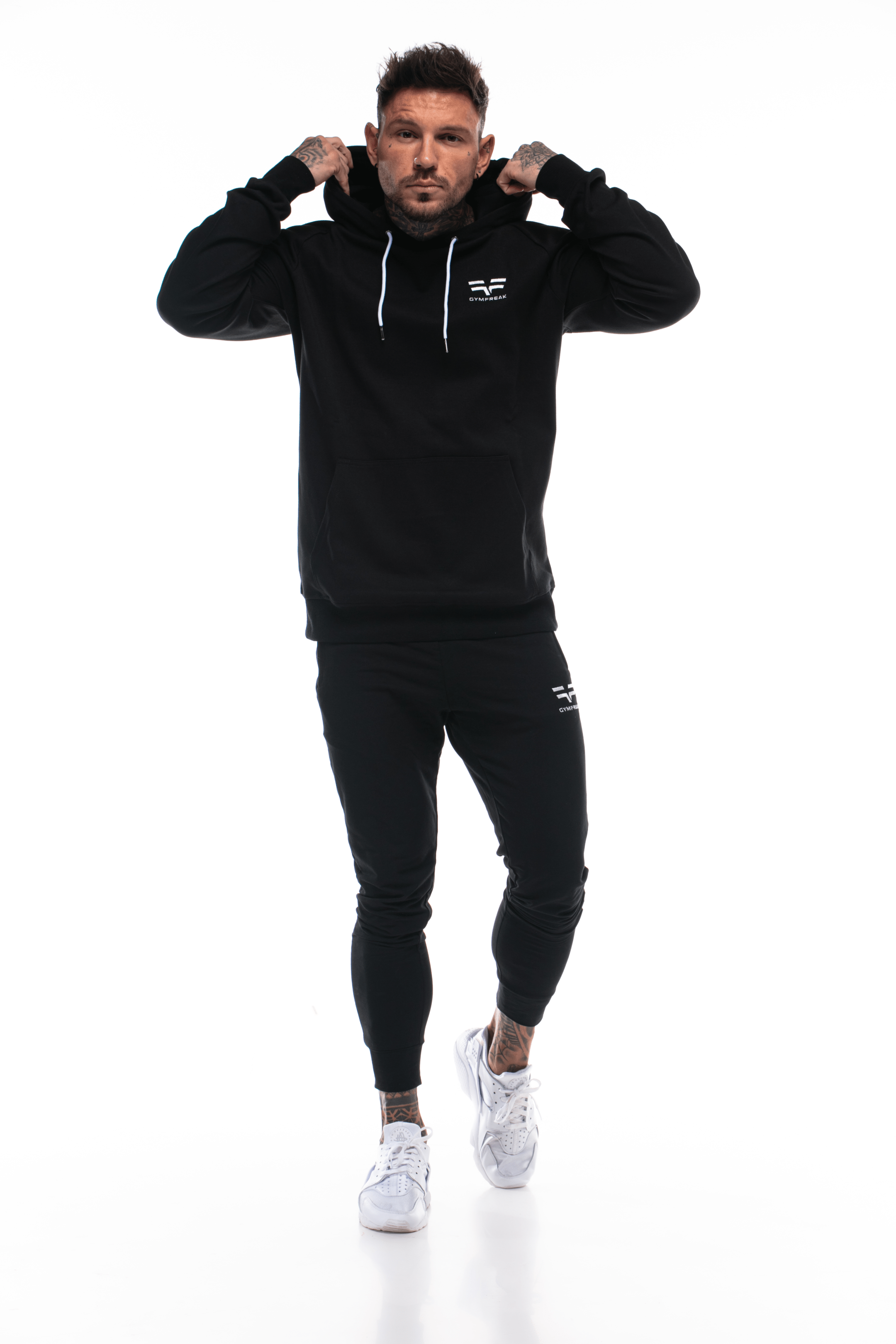 Sweat à capuche GYMFREAK Power Homme - Noir