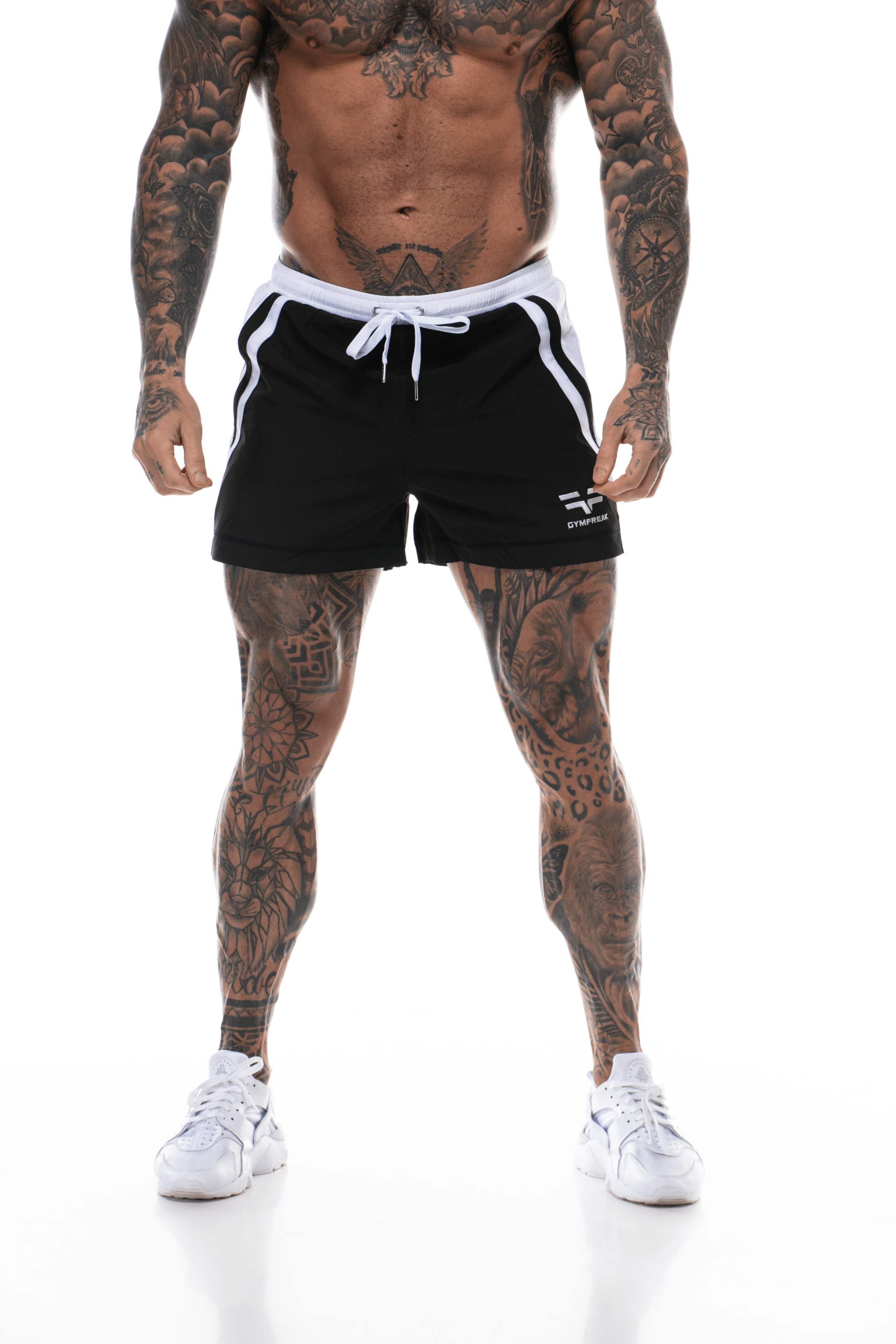 Short GYMFREAK Pro Homme - Noir - 3.5 pouces/8.89cms