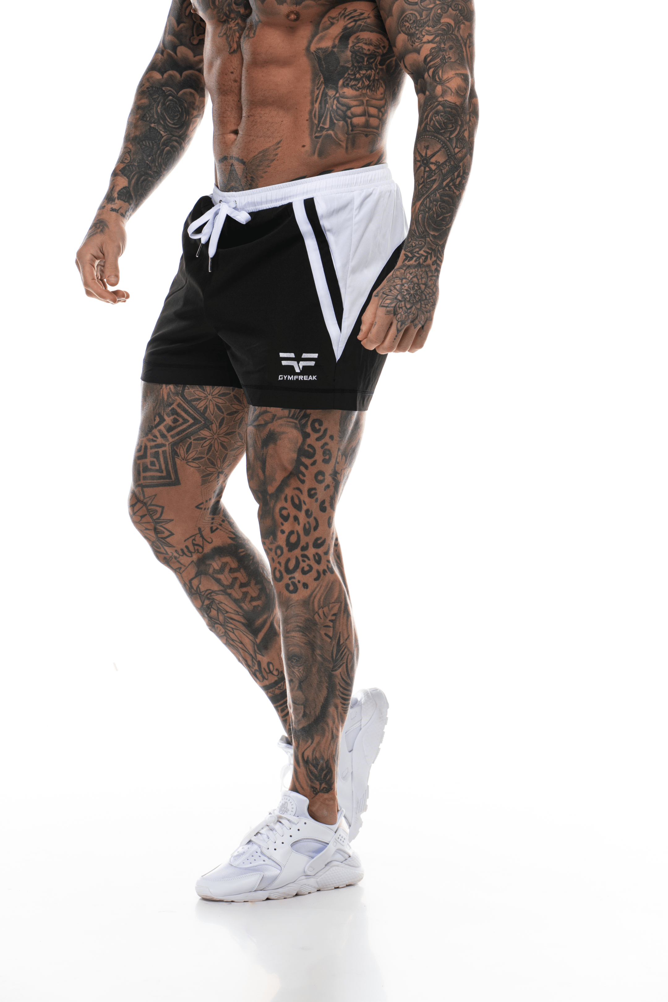 Short GYMFREAK Pro Homme - Noir - 3.5 pouces/8.89cms