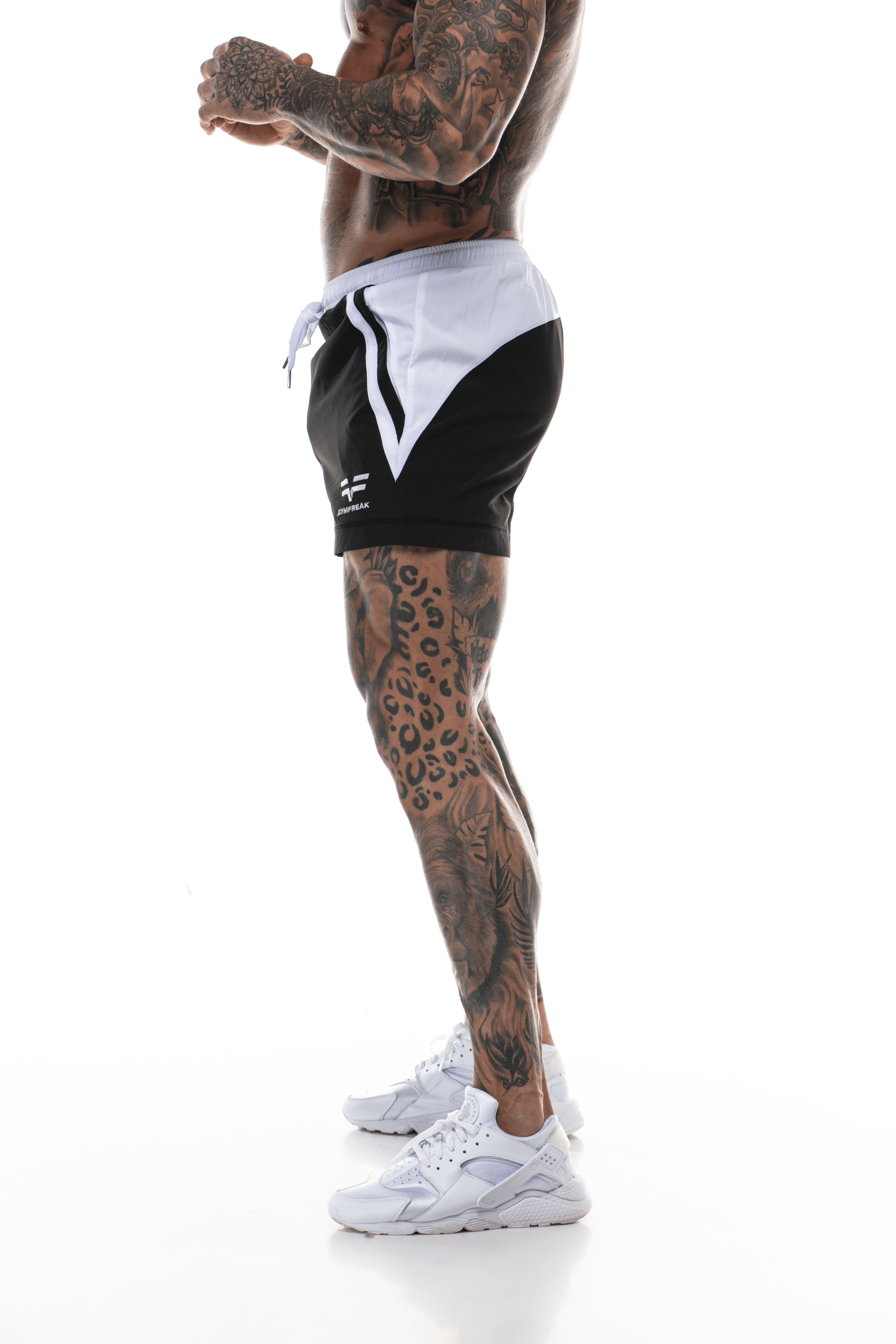 Short GYMFREAK Pro Homme - Noir - 3.5 pouces/8.89cms
