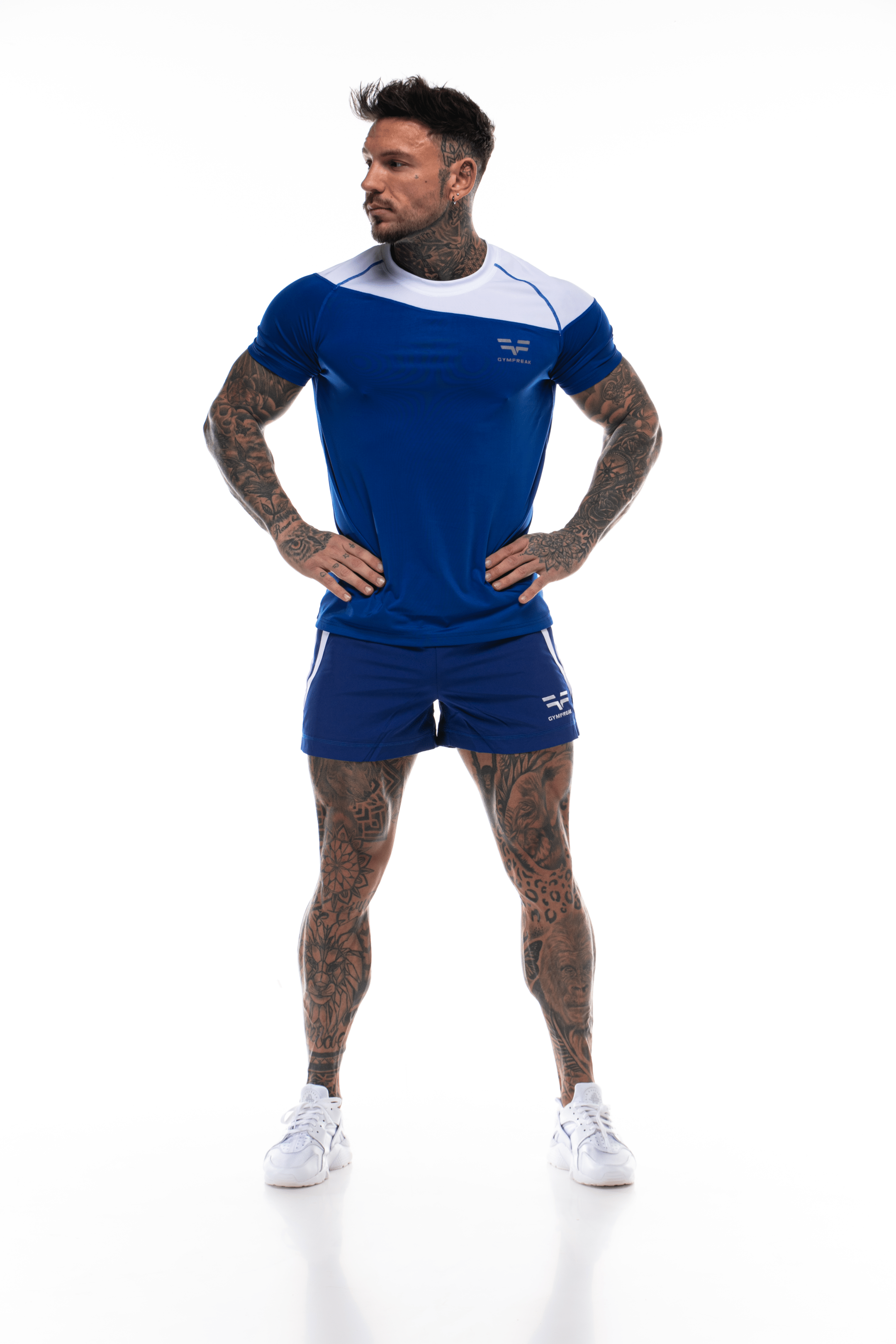 Short GYMFREAK Pro Homme - Bleu - 3.5 pouces/8.89cms