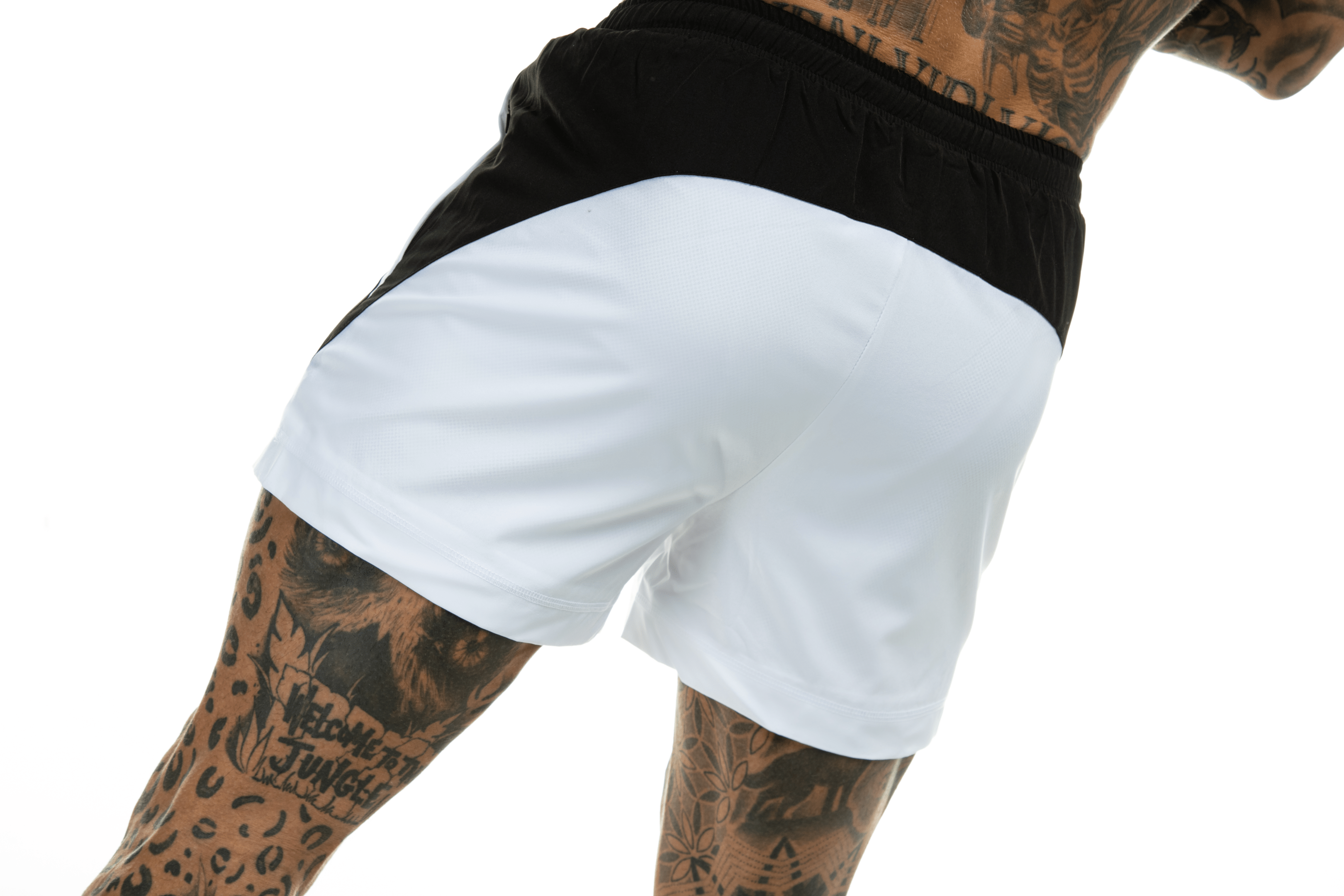 Short GYMFREAK Pro Homme - Blanc - 3.5 pouces/8.89cms