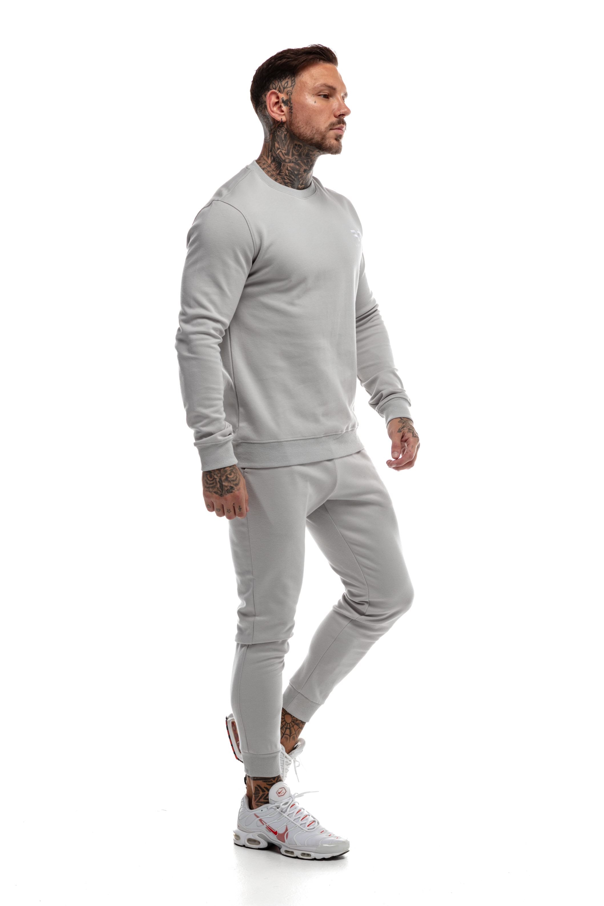 Sweatshirt GYMFREAK Power Homme - Gris Clair