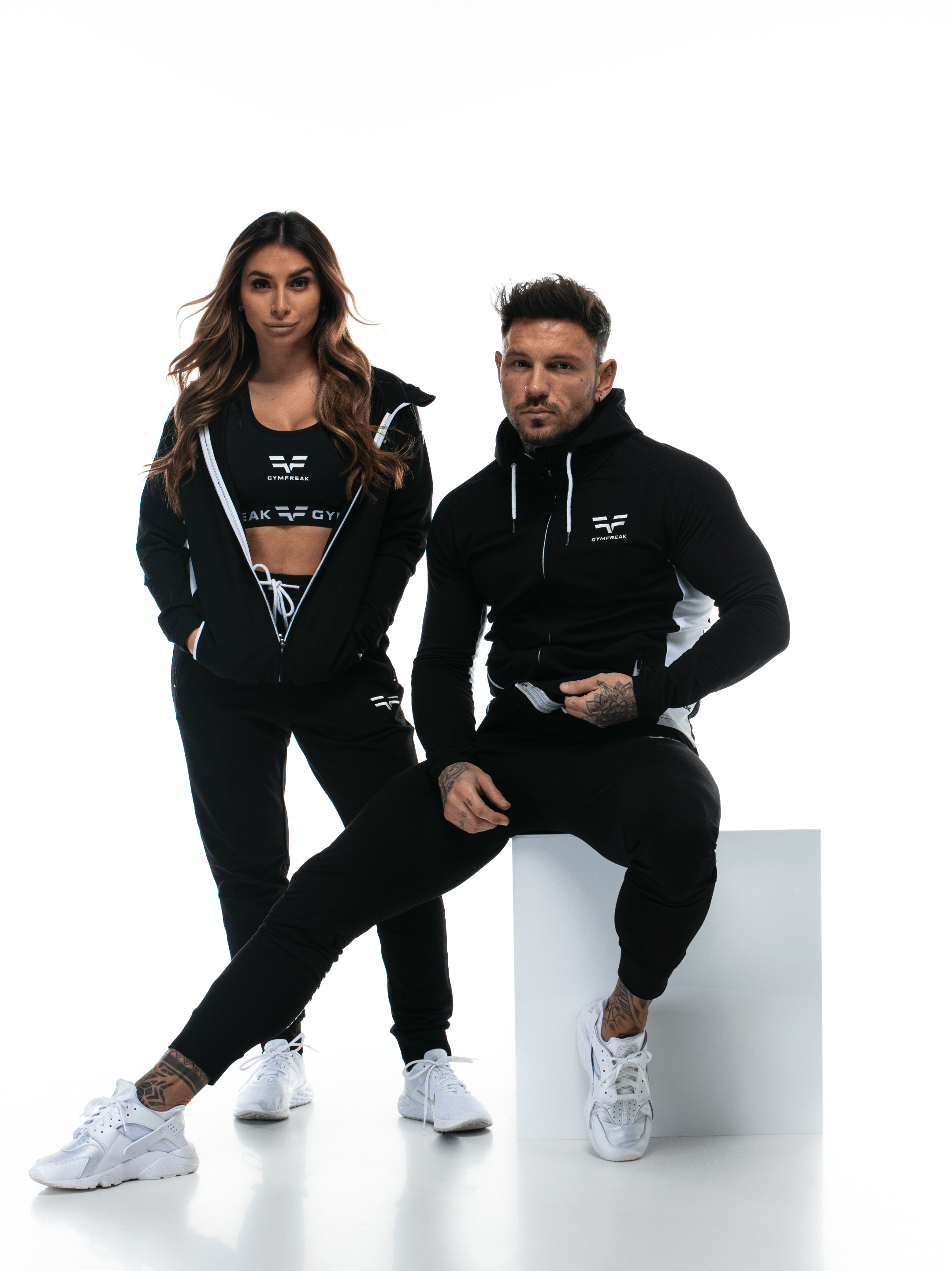 Sweat à capuche GYMFREAK Active femme - Noir